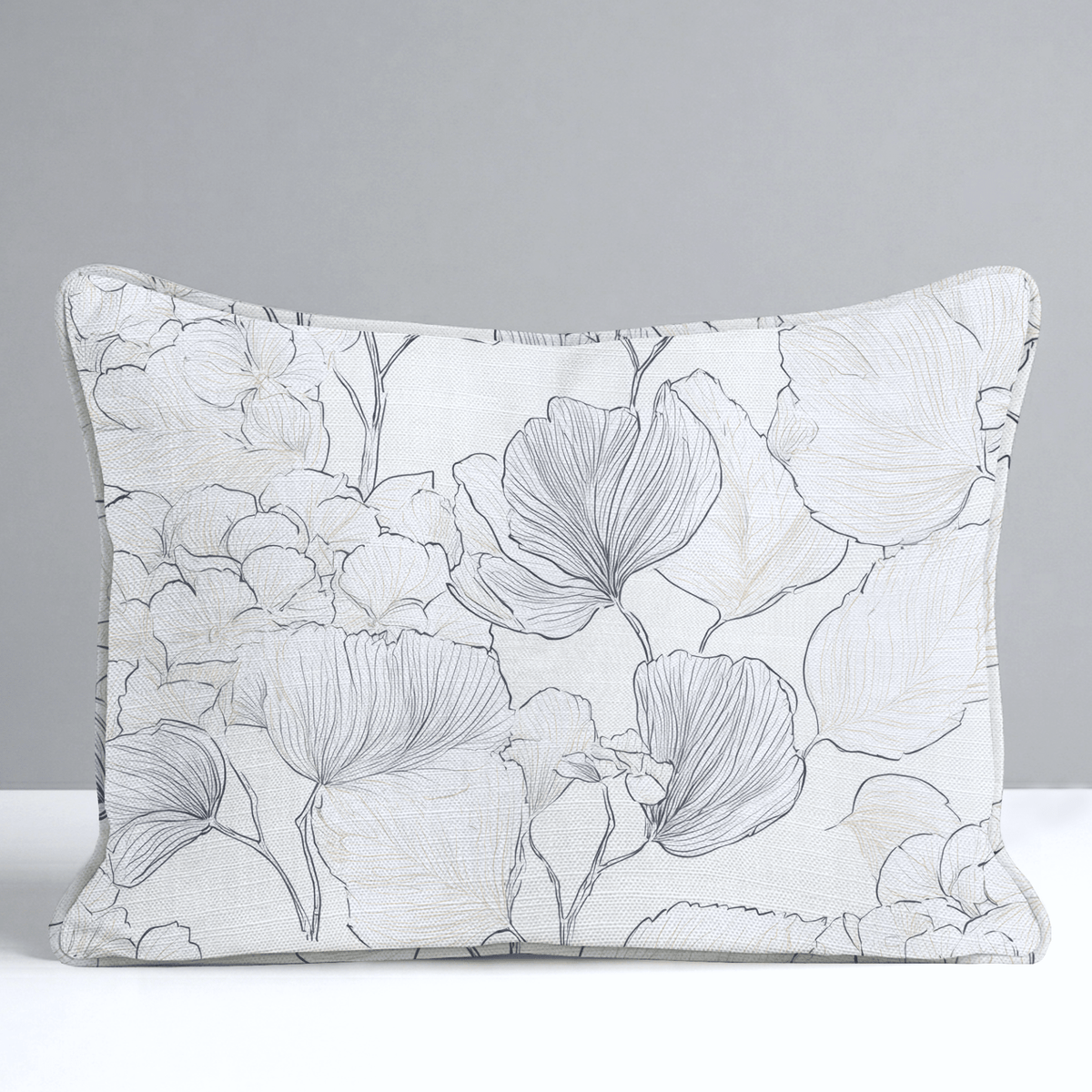 Hydrangea Lining Throw Pillow - Lemon Park