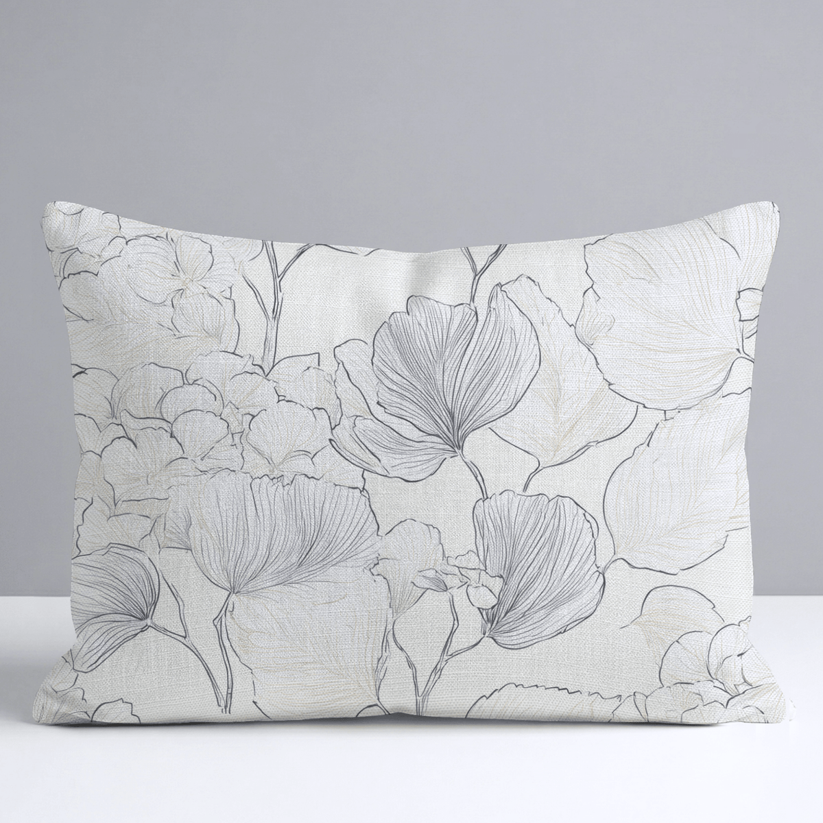 Hydrangea Lining Throw Pillow - Lemon Park