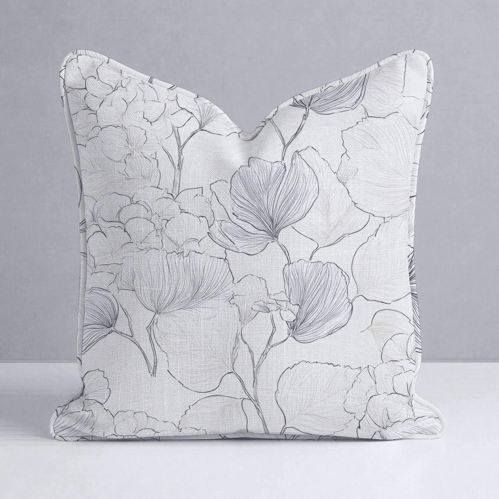 Hydrangea Lining Throw Pillow - Benton Lane Home - Lemon Park