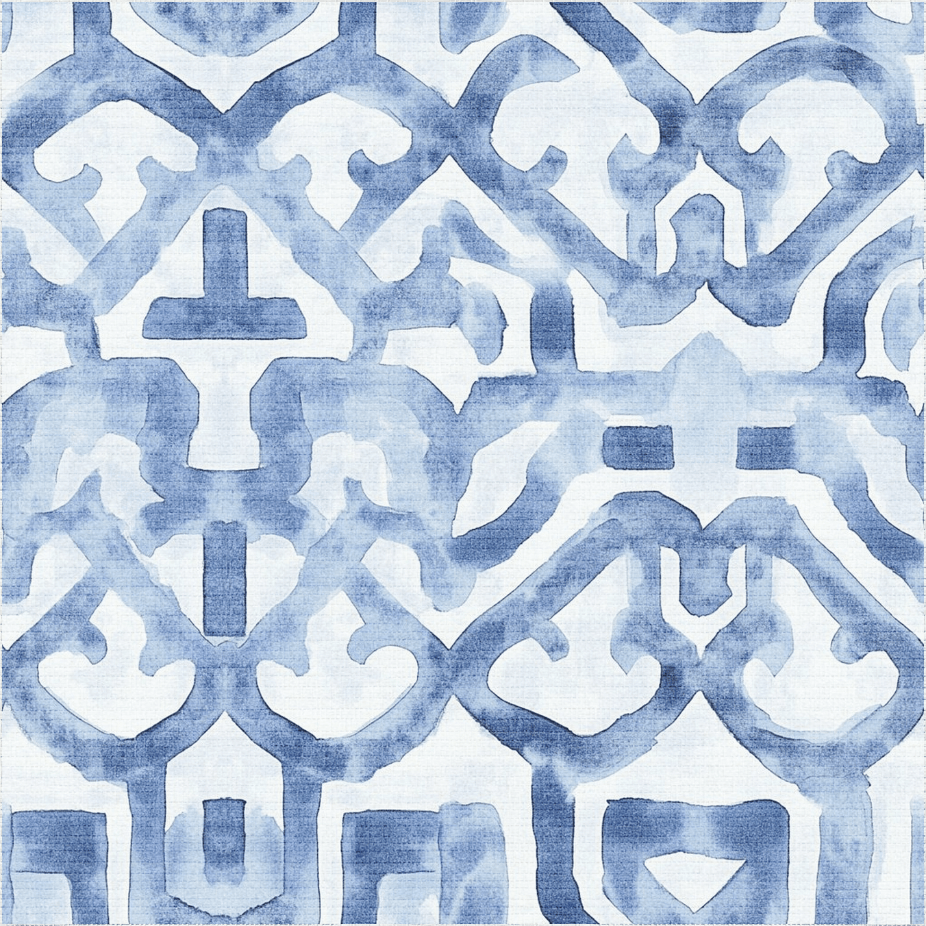 Icy Arabesque Faux Grasscloth Wallpaper - Benton Lane Home - Painted Paper