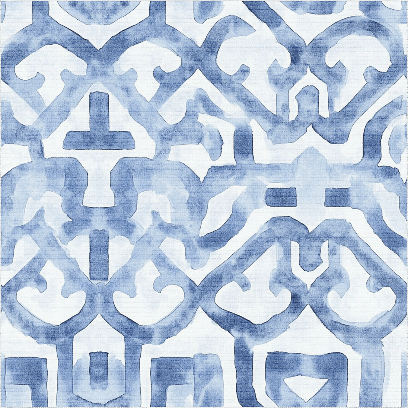 Icy Arabesque Faux Grasscloth Wallpaper - Painted Paper