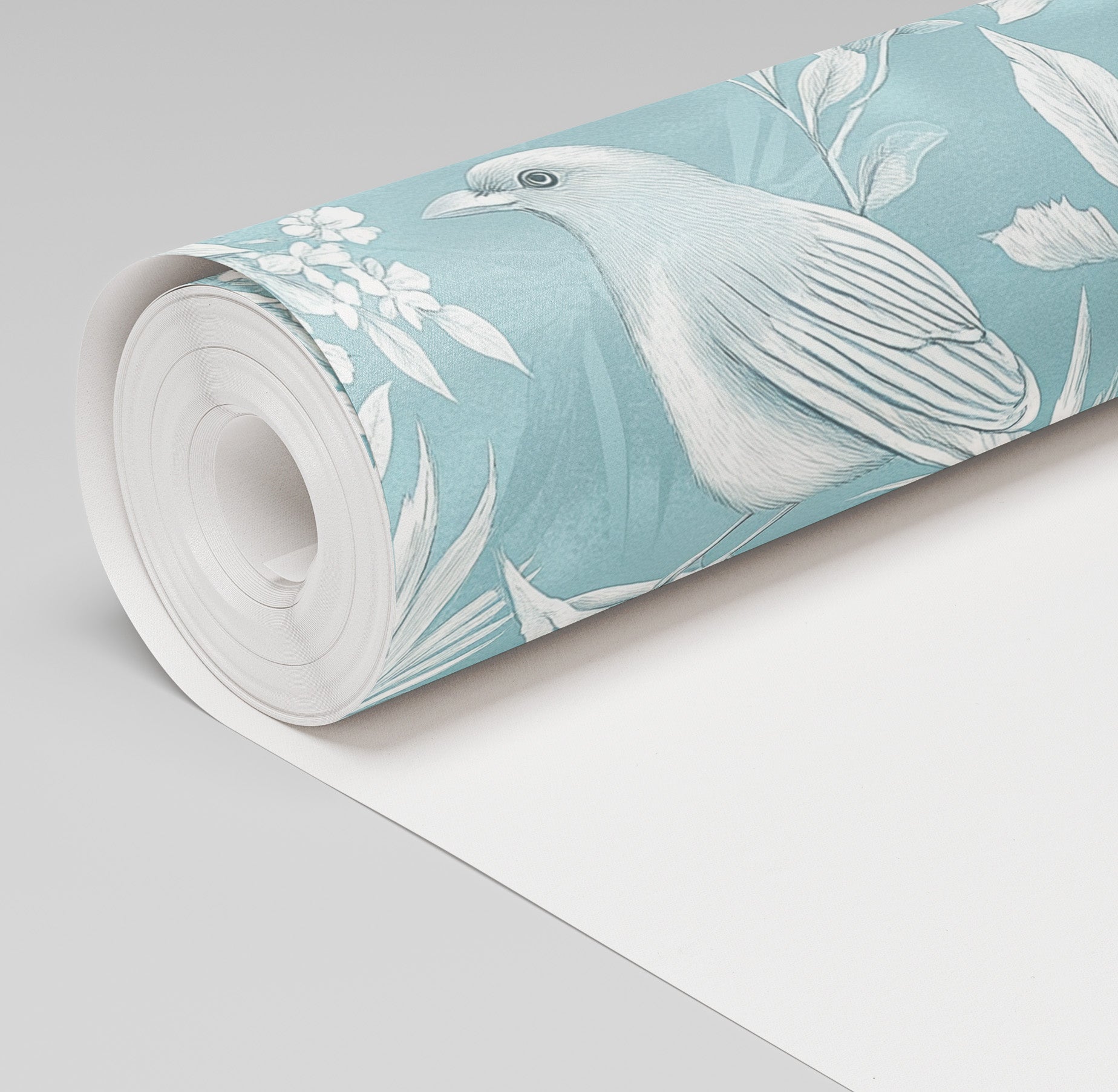 Icy Thistle Wallpaper - Painted Paper