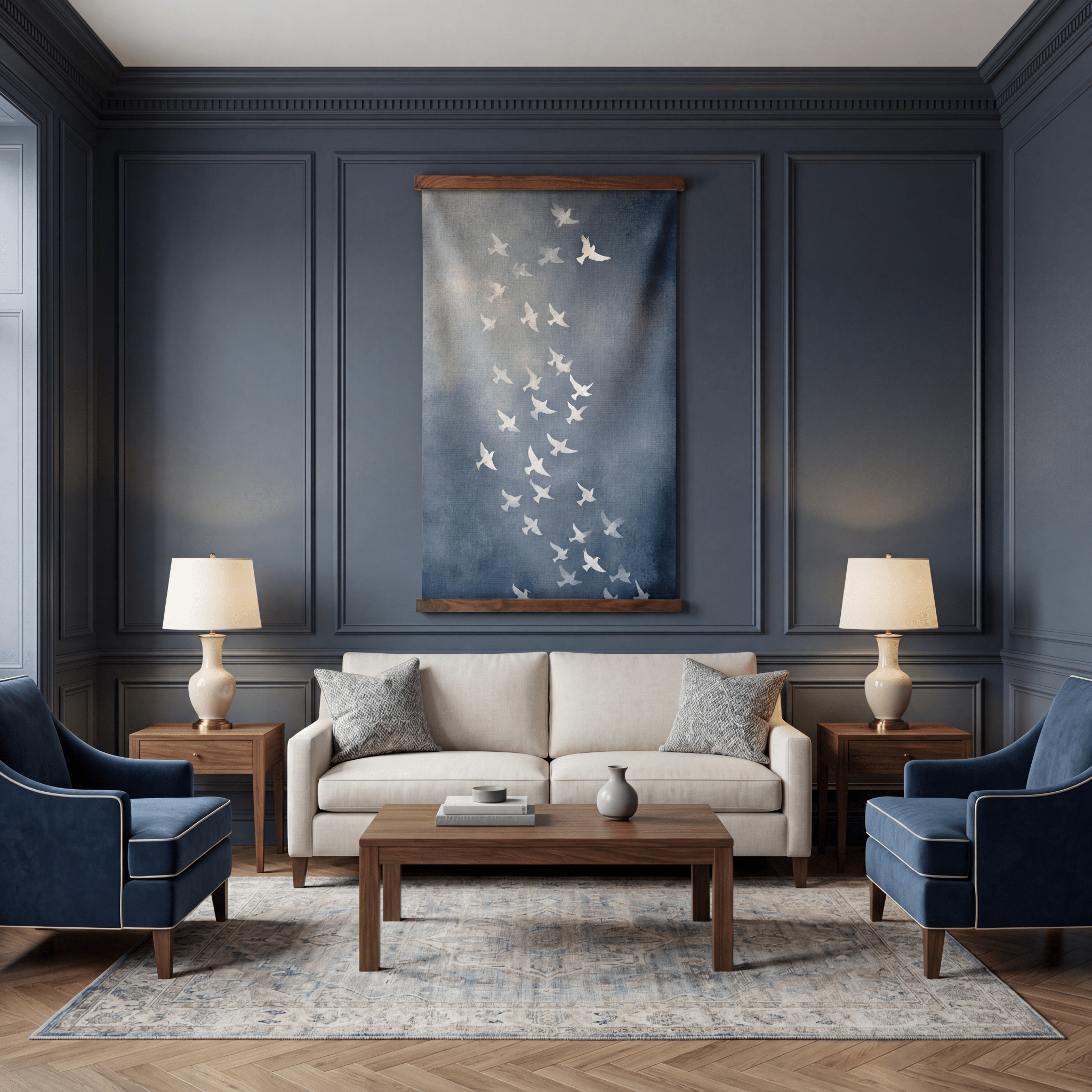 In Flight - Tapestry - Benton Lane Home - Painted Paper
