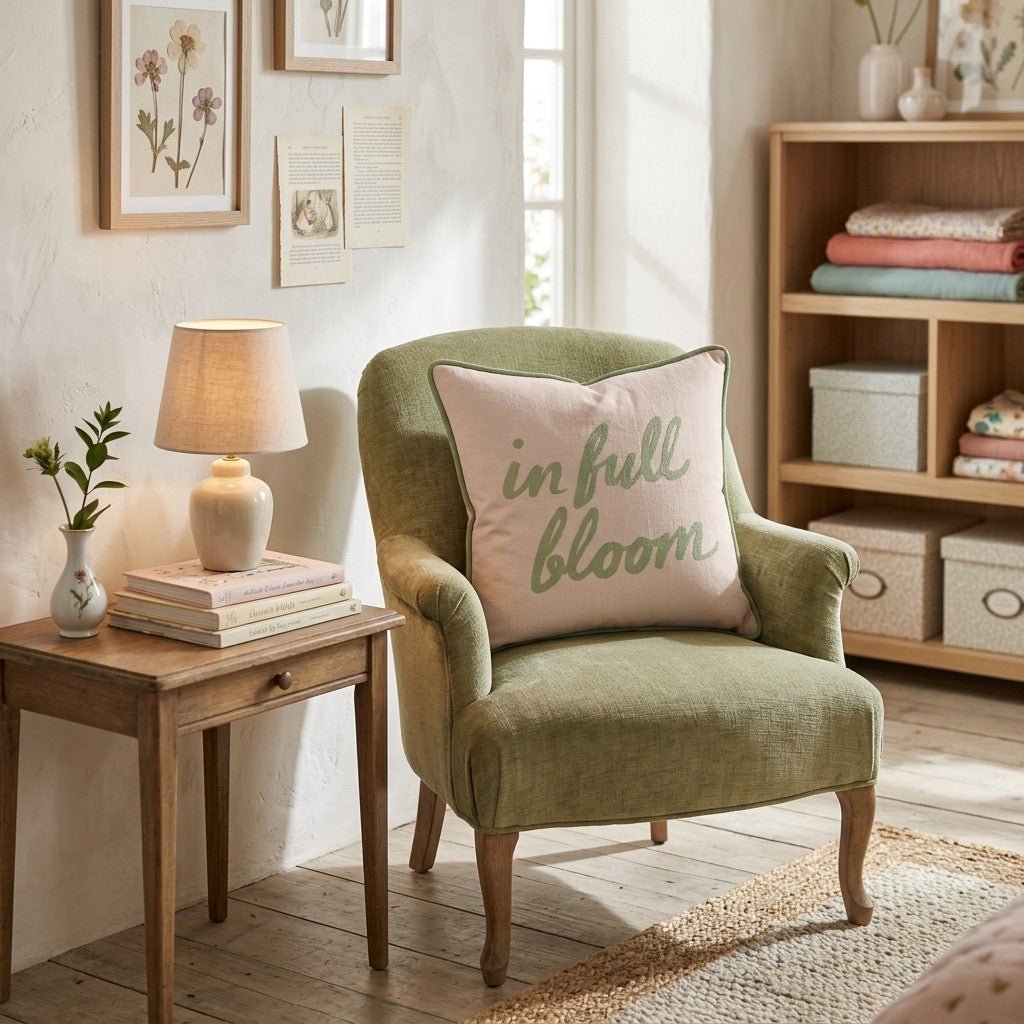 In Full Bloom Throw Pillow - Benton Lane Home - Hillcroft Home