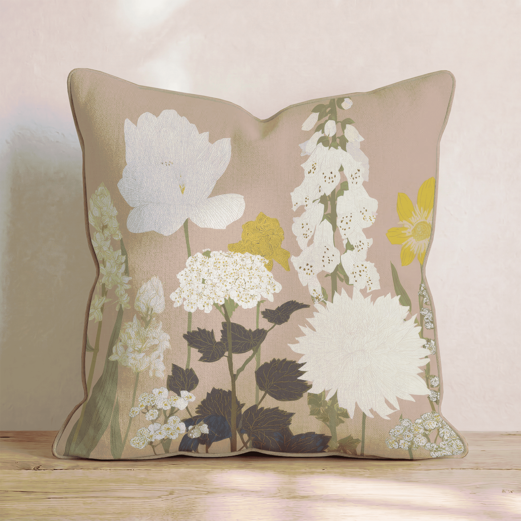 In the Garden Throw Pillow - Benton Lane Home - Hillcroft Home