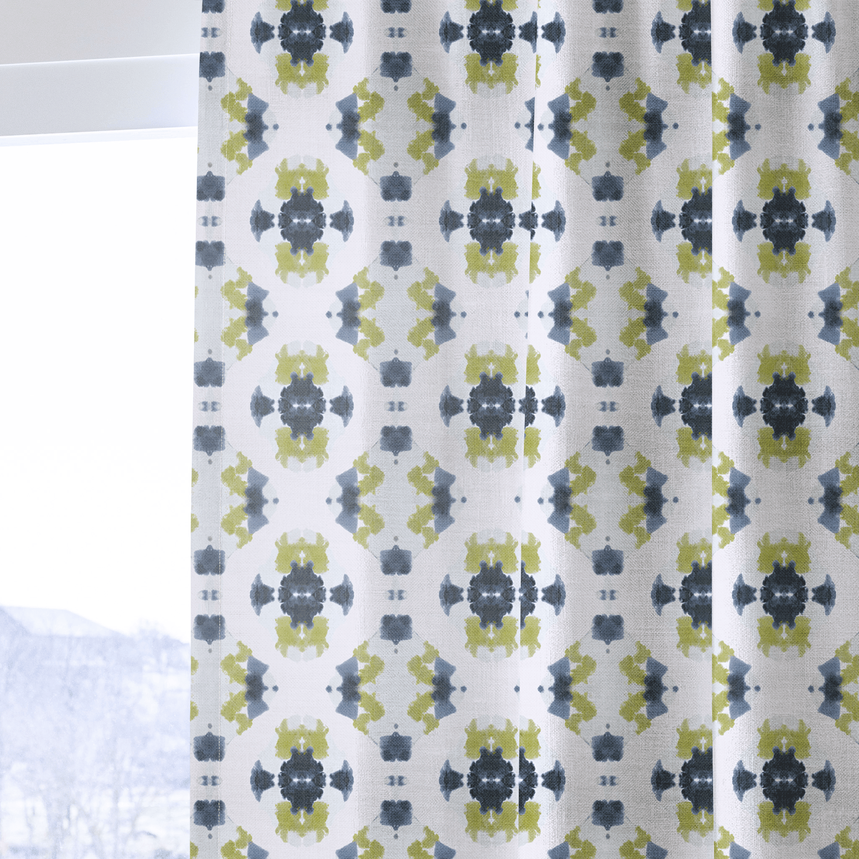 Indigo Clover - Drapery - Benton Lane Home - Lemon Park