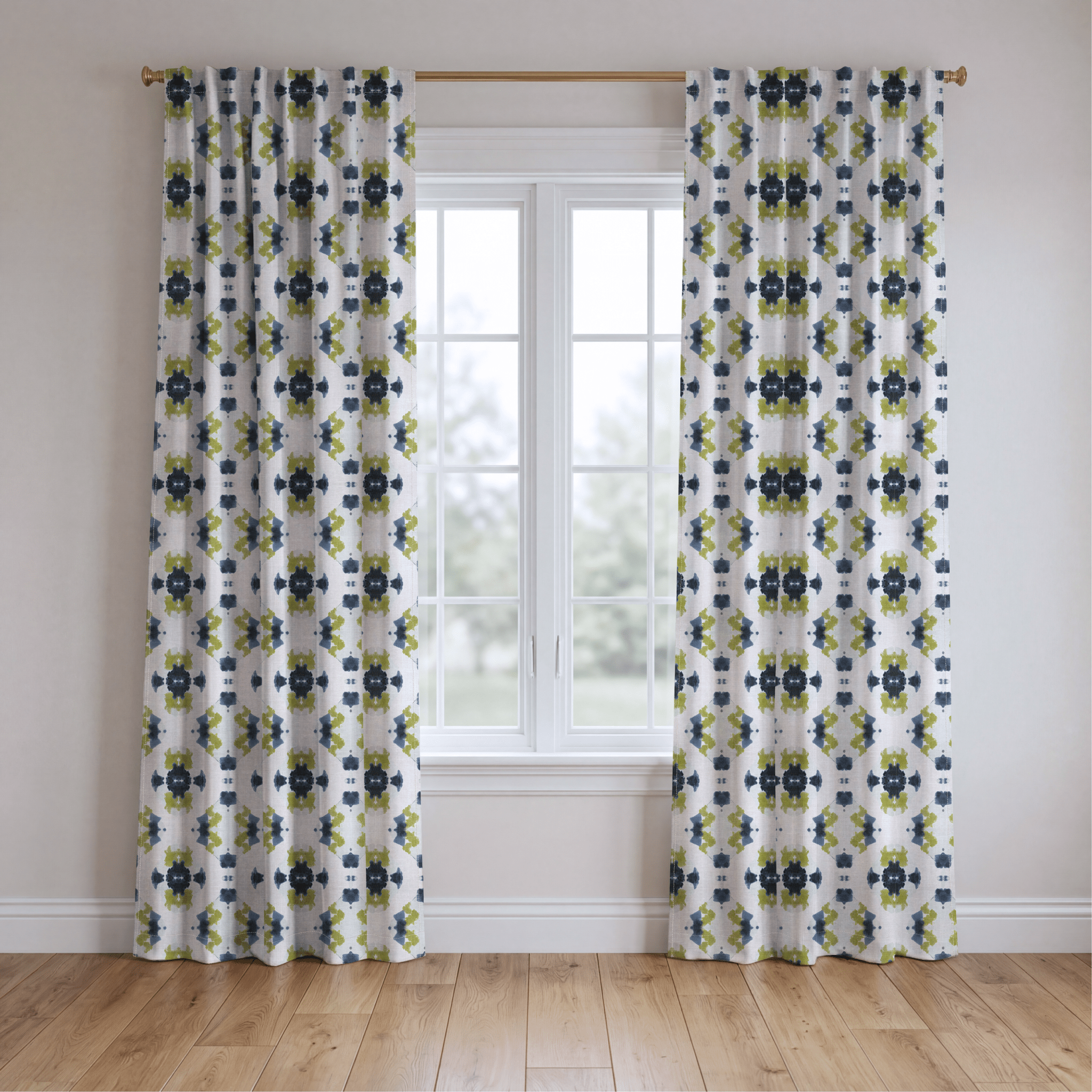 Indigo Clover - Drapery - Lemon Park