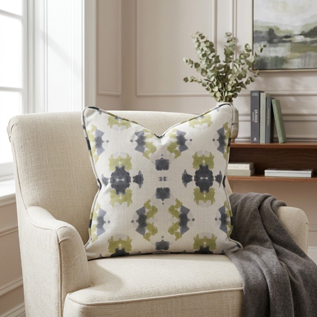 Indigo Clover Throw Pillow - Benton Lane Home - Lemon Park