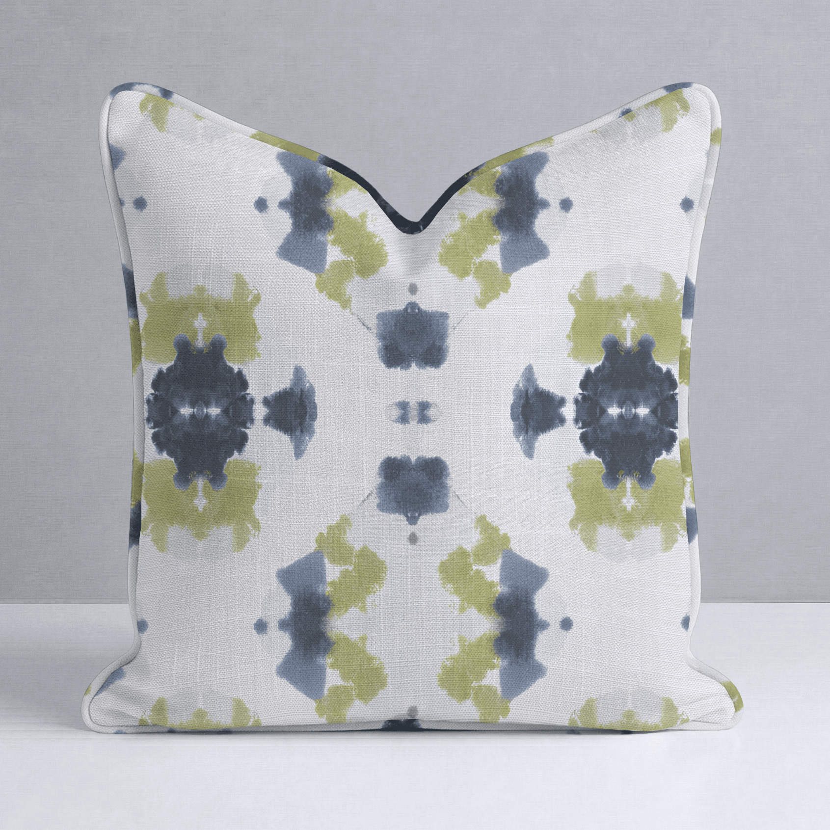 Indigo Clover Throw Pillow - Benton Lane Home - Lemon Park