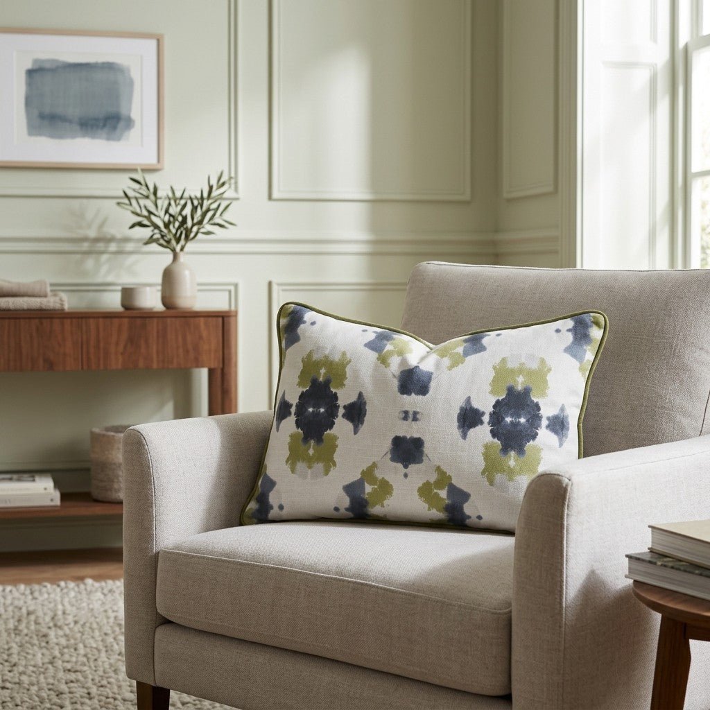 Indigo Clover Throw Pillow - Benton Lane Home - Lemon Park