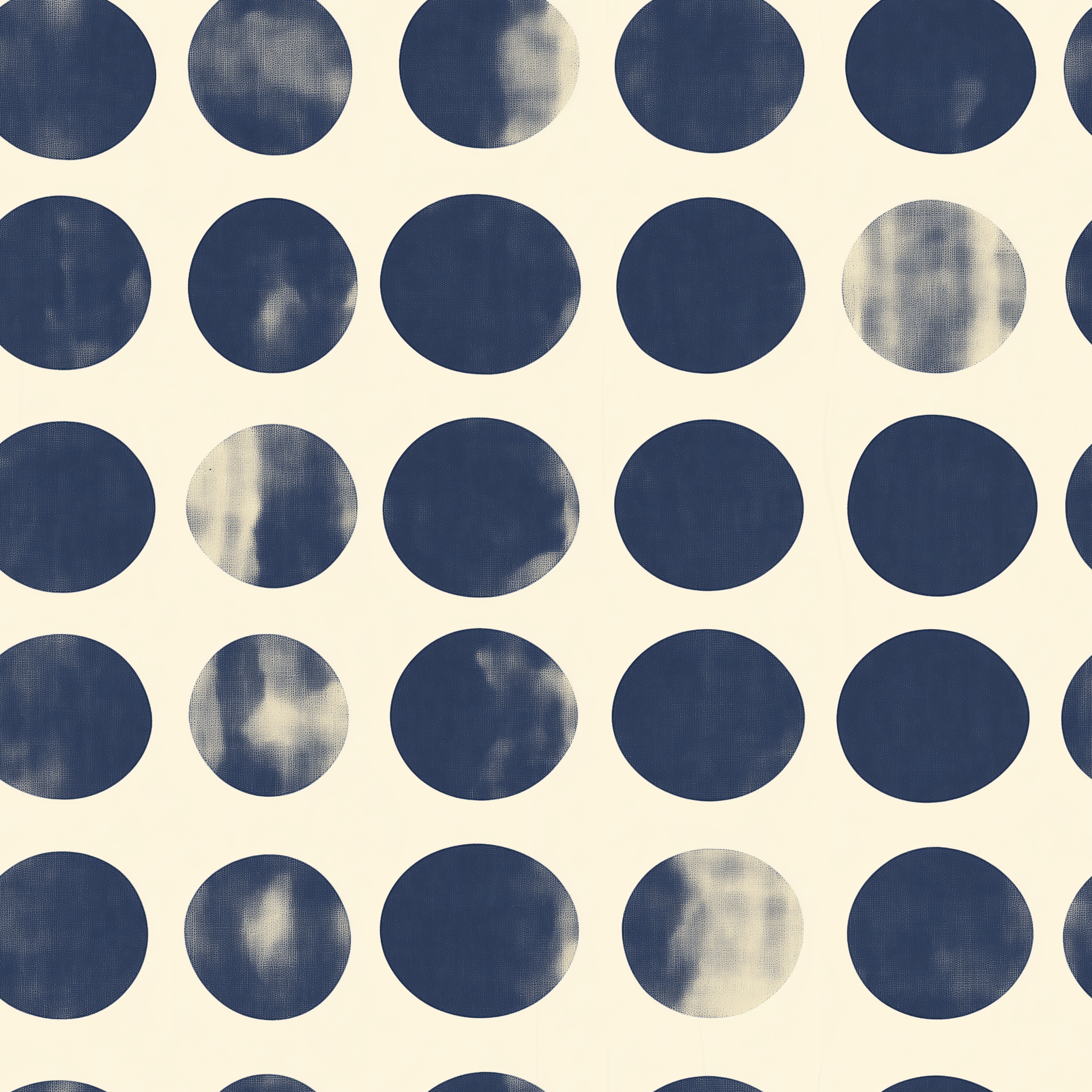 Indigo Dot Wallpaper - Painted Paper