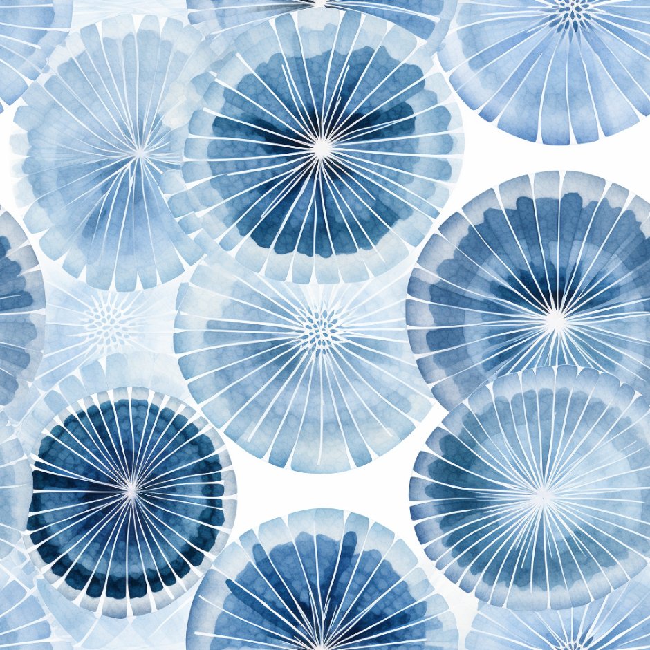Indigo Eclipse Wallpaper - Painted Paper