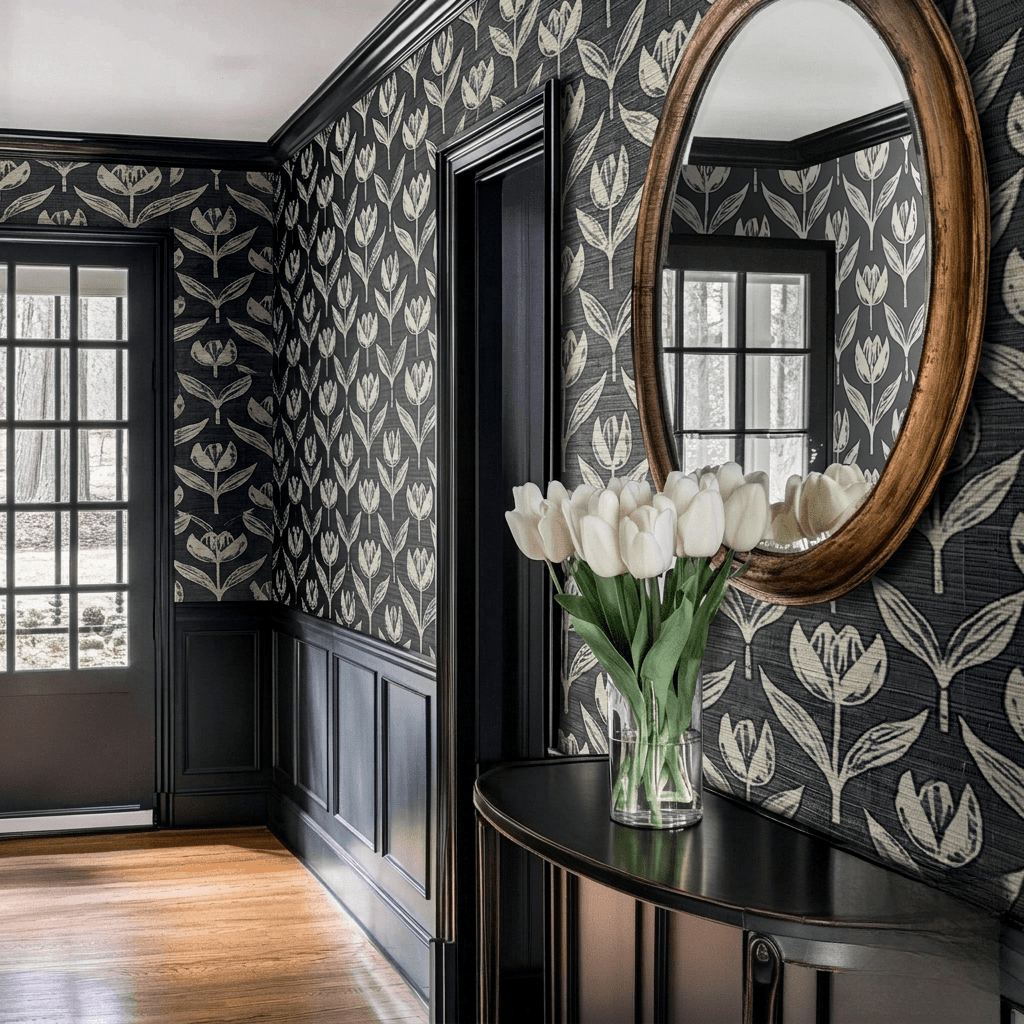 Inez Faux Grasscloth Wallpaper - Benton Lane Home - Painted Paper