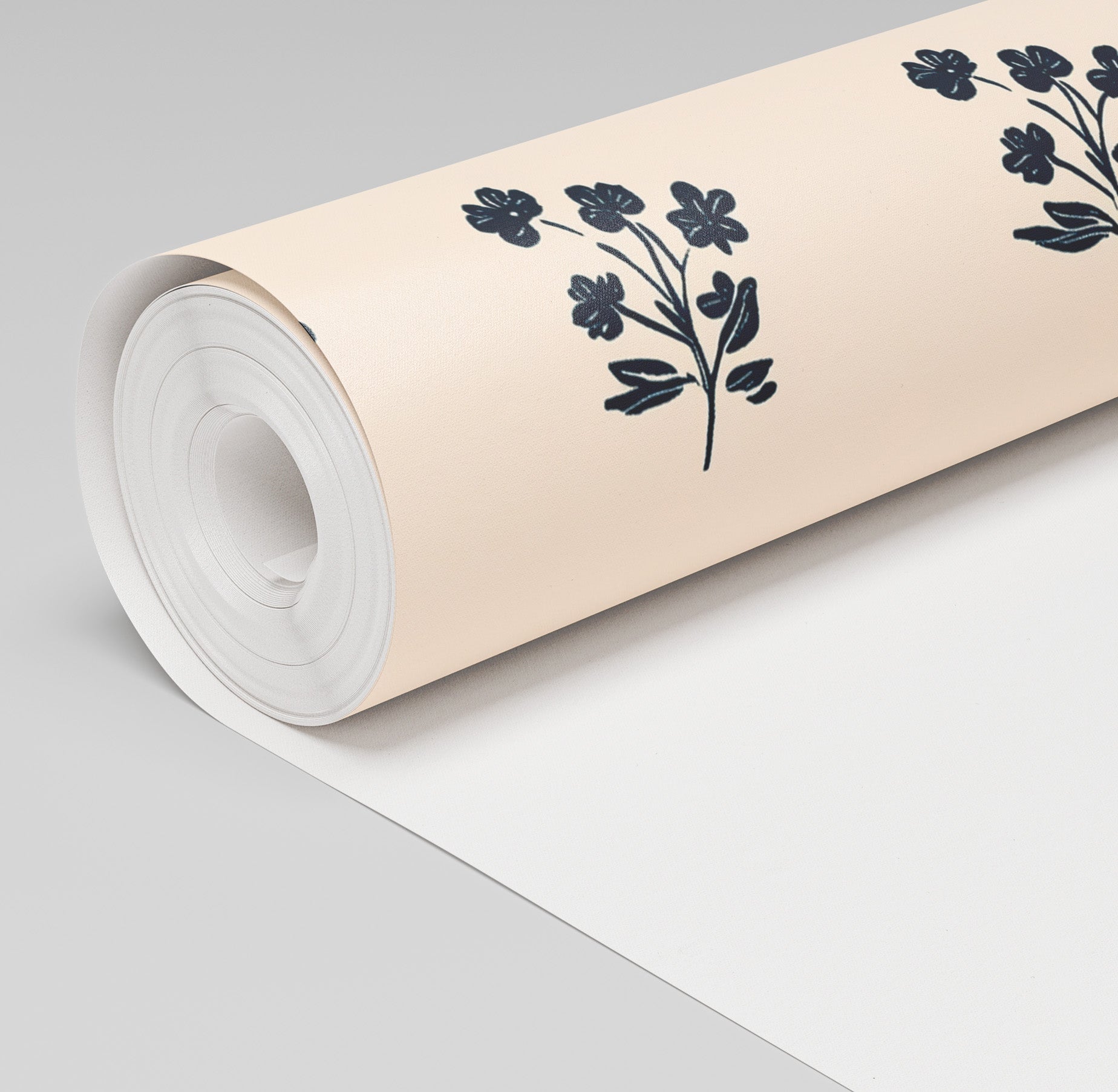 Inked Bloom Wallpaper - Benton Lane Home - Painted Paper
