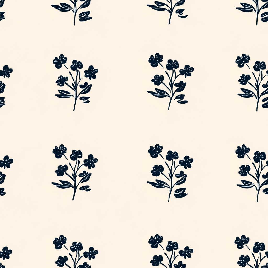 Inked Bloom Wallpaper - Benton Lane Home - Painted Paper