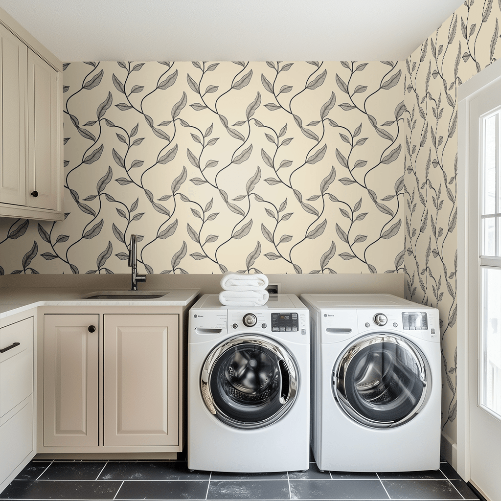 Inkvine Wallpaper - Benton Lane Home - Painted Paper