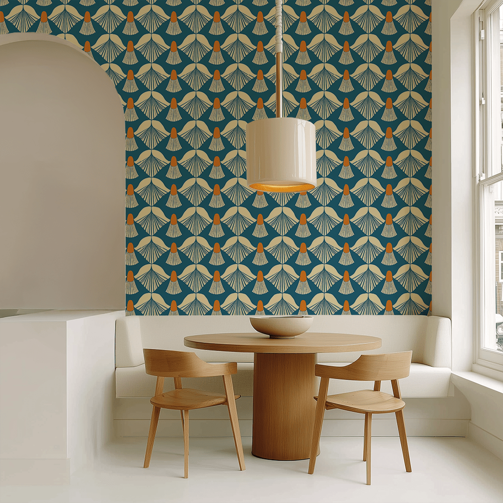 Irene Abstract Wallpaper - Benton Lane Home - Painted Paper