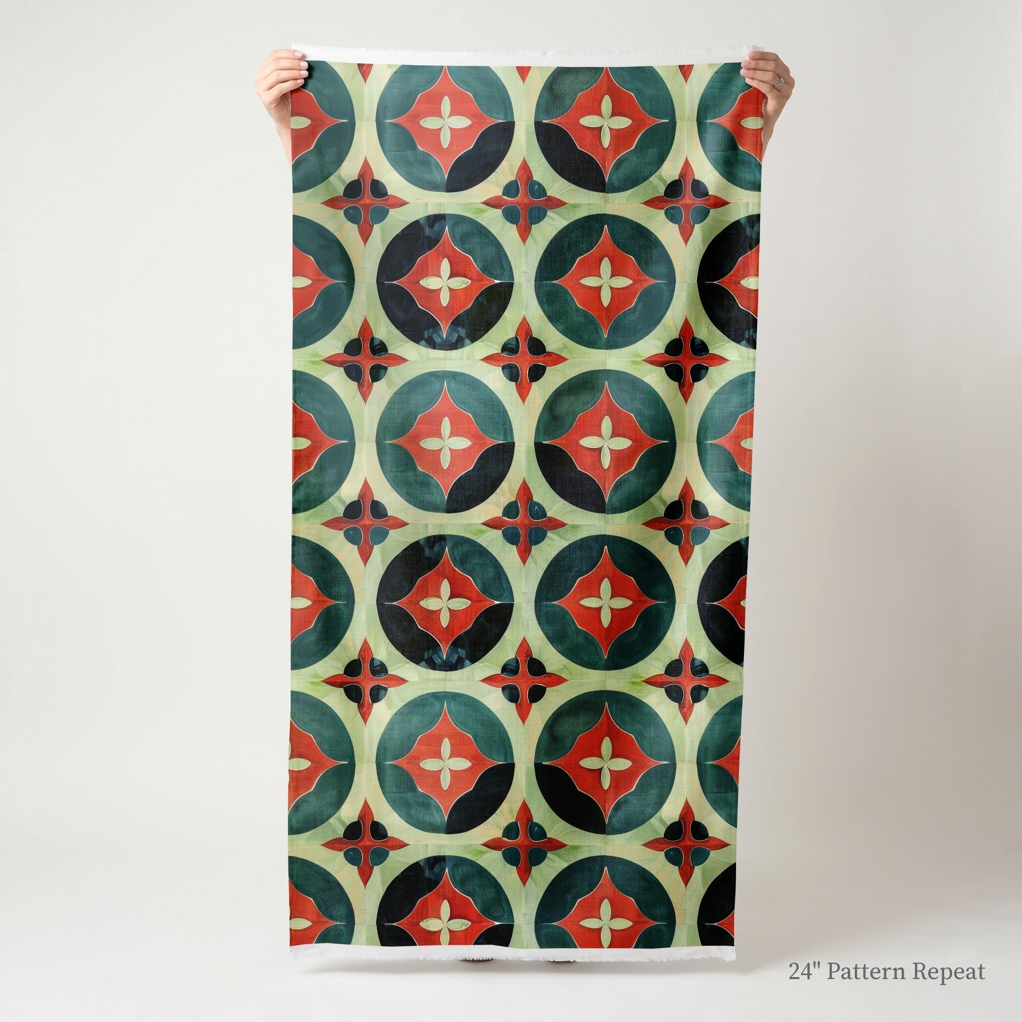 Isabella Fleur-de-Lis Watercolor - Fabric - Benton Lane Home - Lemon Park