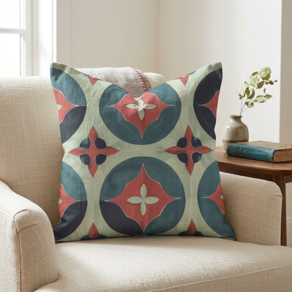 Isabella Fleur-de-Lis Watercolor Throw Pillow - Benton Lane Home - Lemon Park