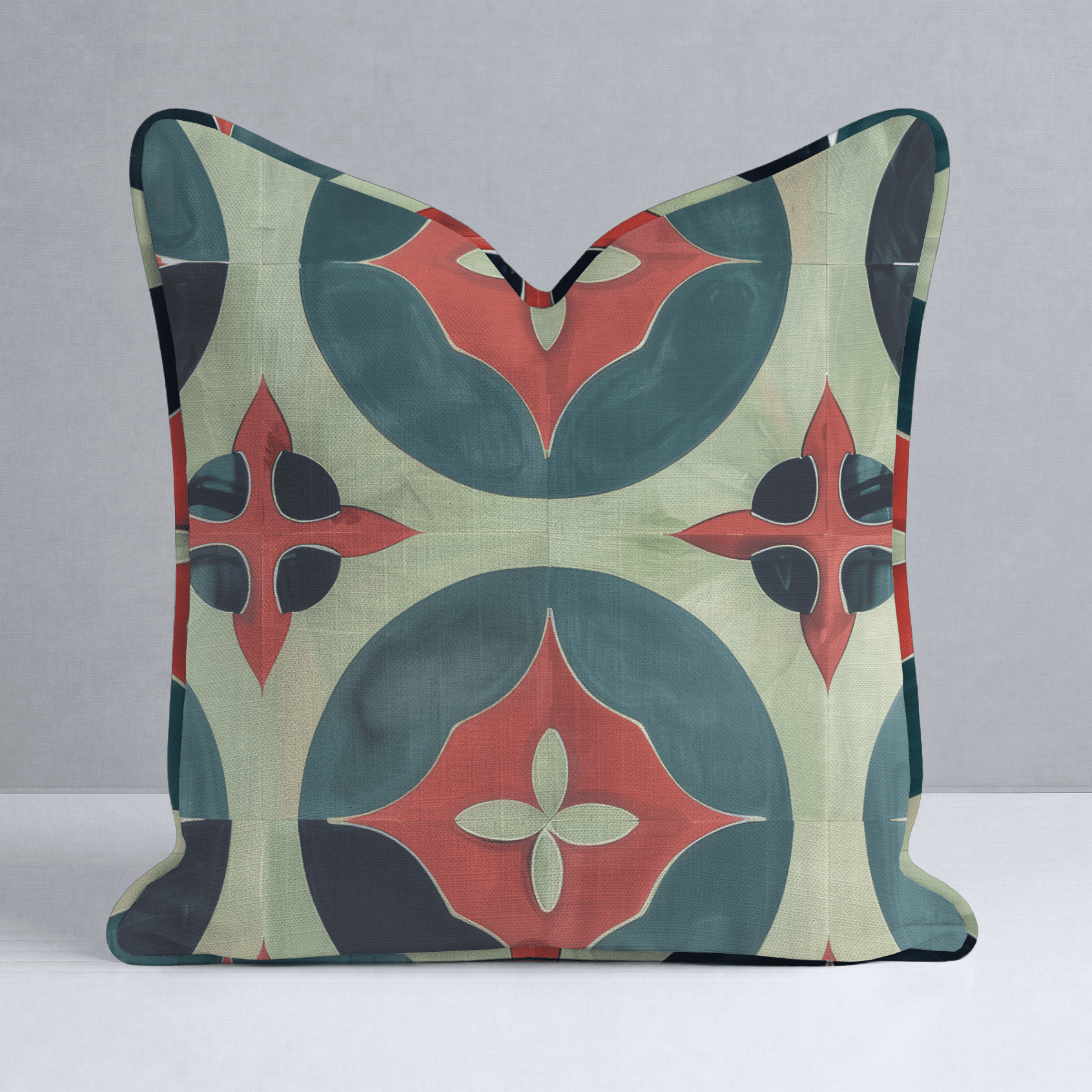 Isabella Fleur-de-Lis Watercolor Throw Pillow - Benton Lane Home - Lemon Park