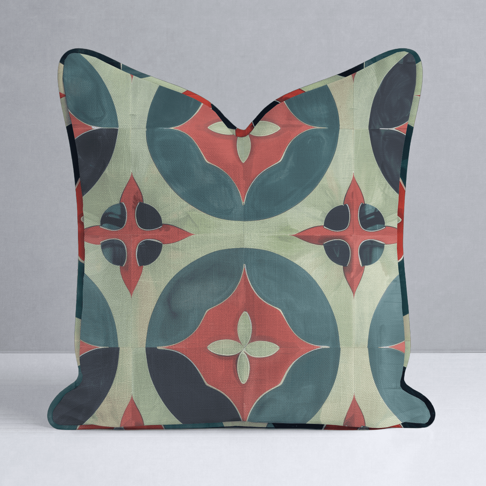 Isabella Fleur-de-Lis Watercolor Throw Pillow - Benton Lane Home - Lemon Park