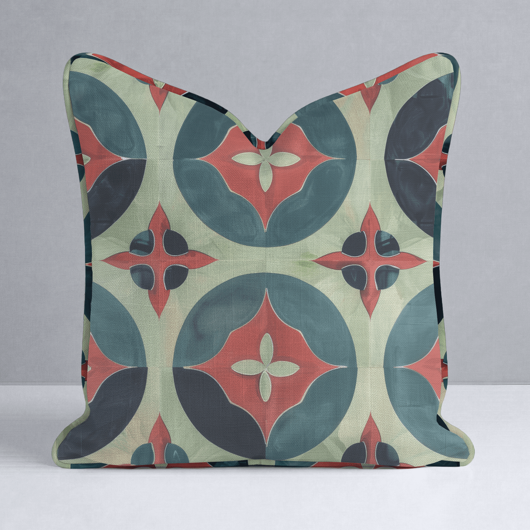 Isabella Fleur-de-Lis Watercolor Throw Pillow - Benton Lane Home - Lemon Park