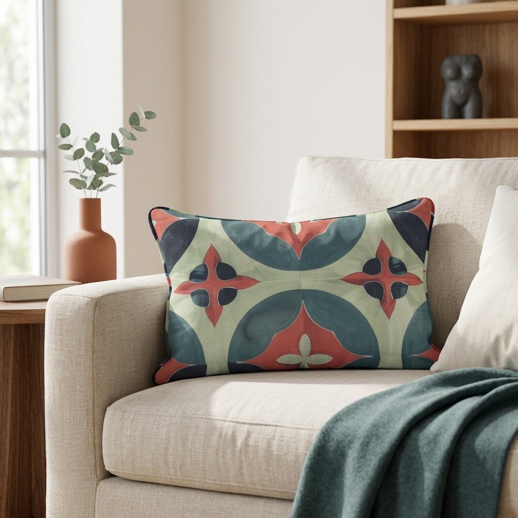 Isabella Fleur-de-Lis Watercolor Throw Pillow - Benton Lane Home - Lemon Park