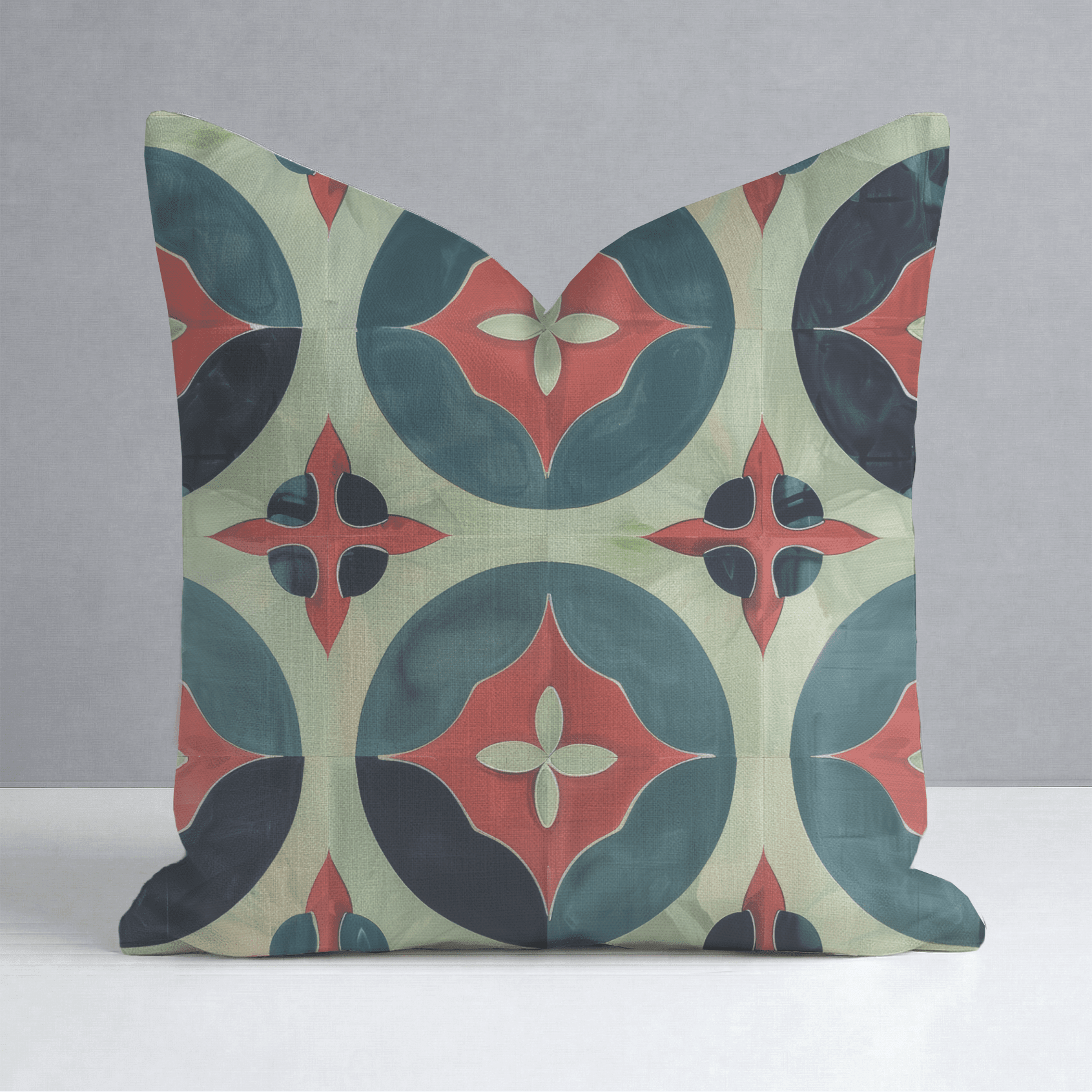 Isabella Fleur-de-Lis Watercolor Throw Pillow - Benton Lane Home - Lemon Park