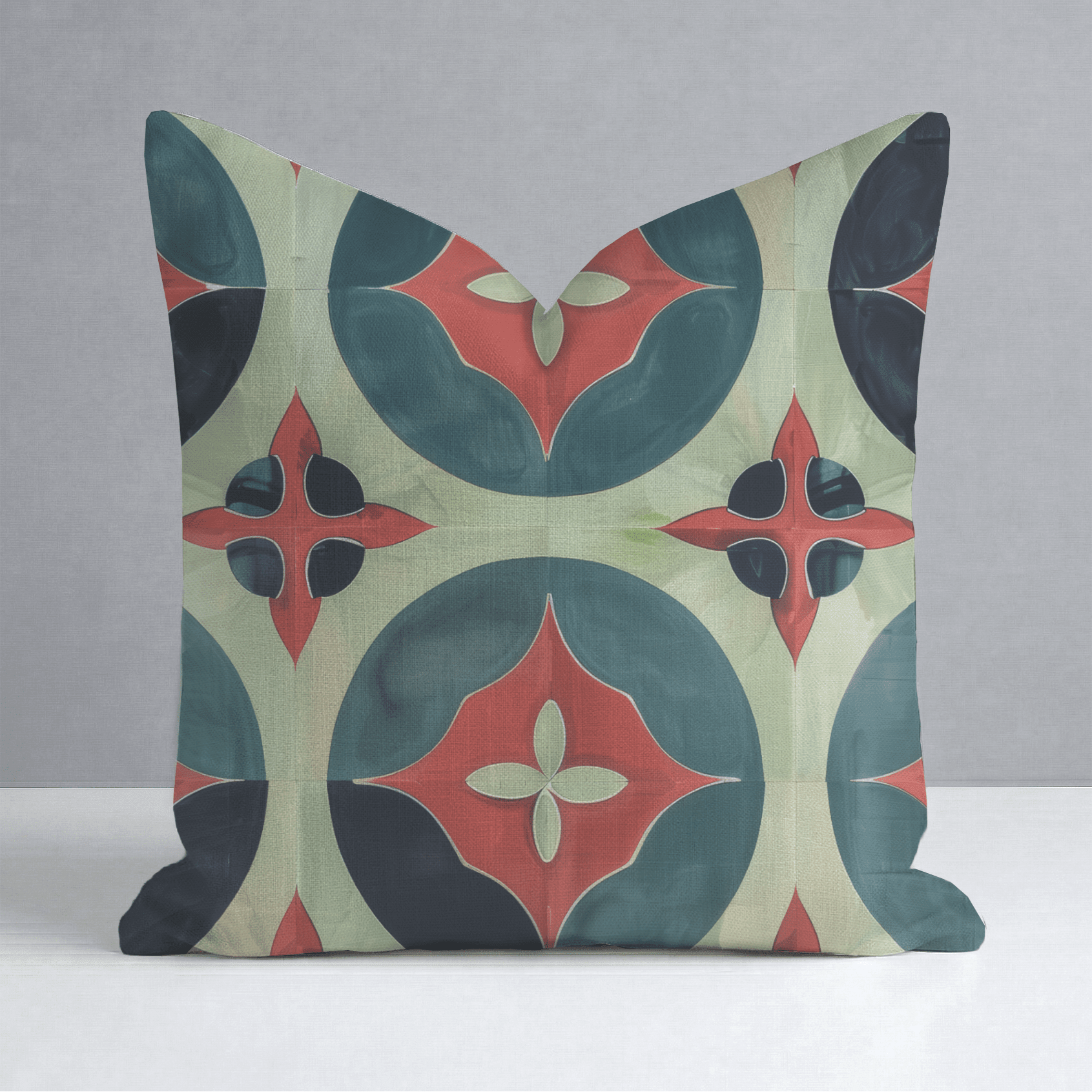 Isabella Fleur-de-Lis Watercolor Throw Pillow - Benton Lane Home - Lemon Park