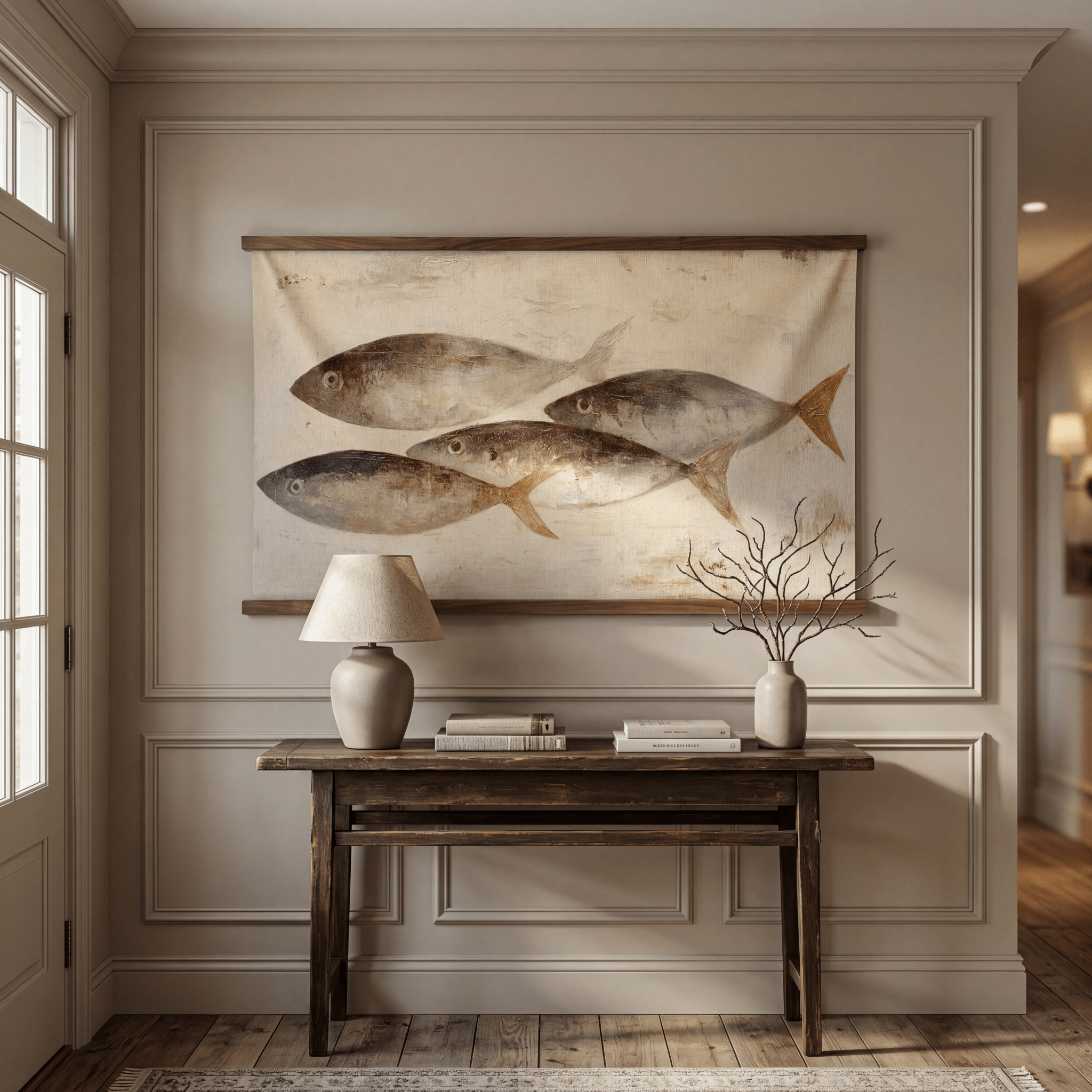 Ivory Current - Tapestry - Painted Paper