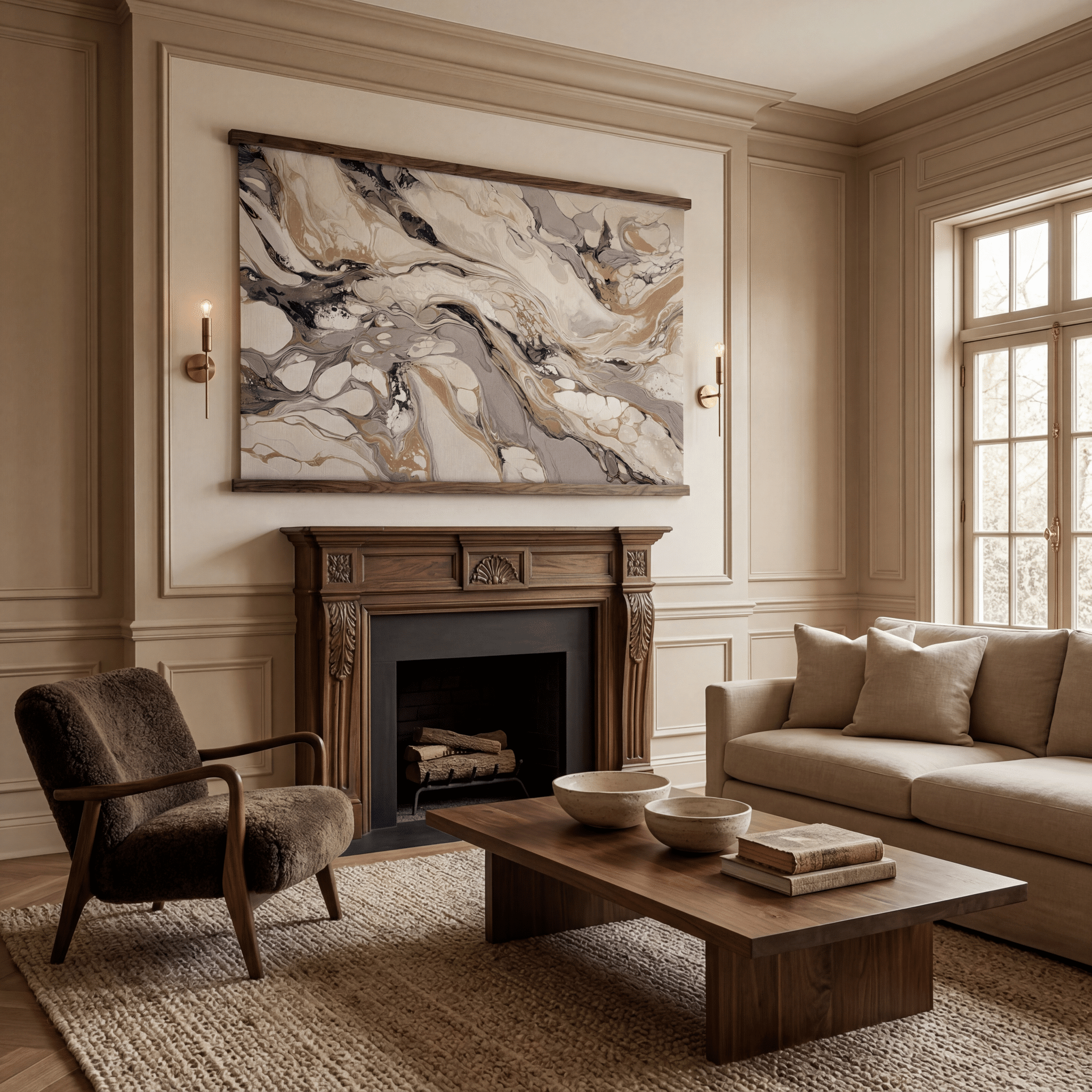 Ivory Drift - Tapestry - Benton Lane Home - Painted Paper