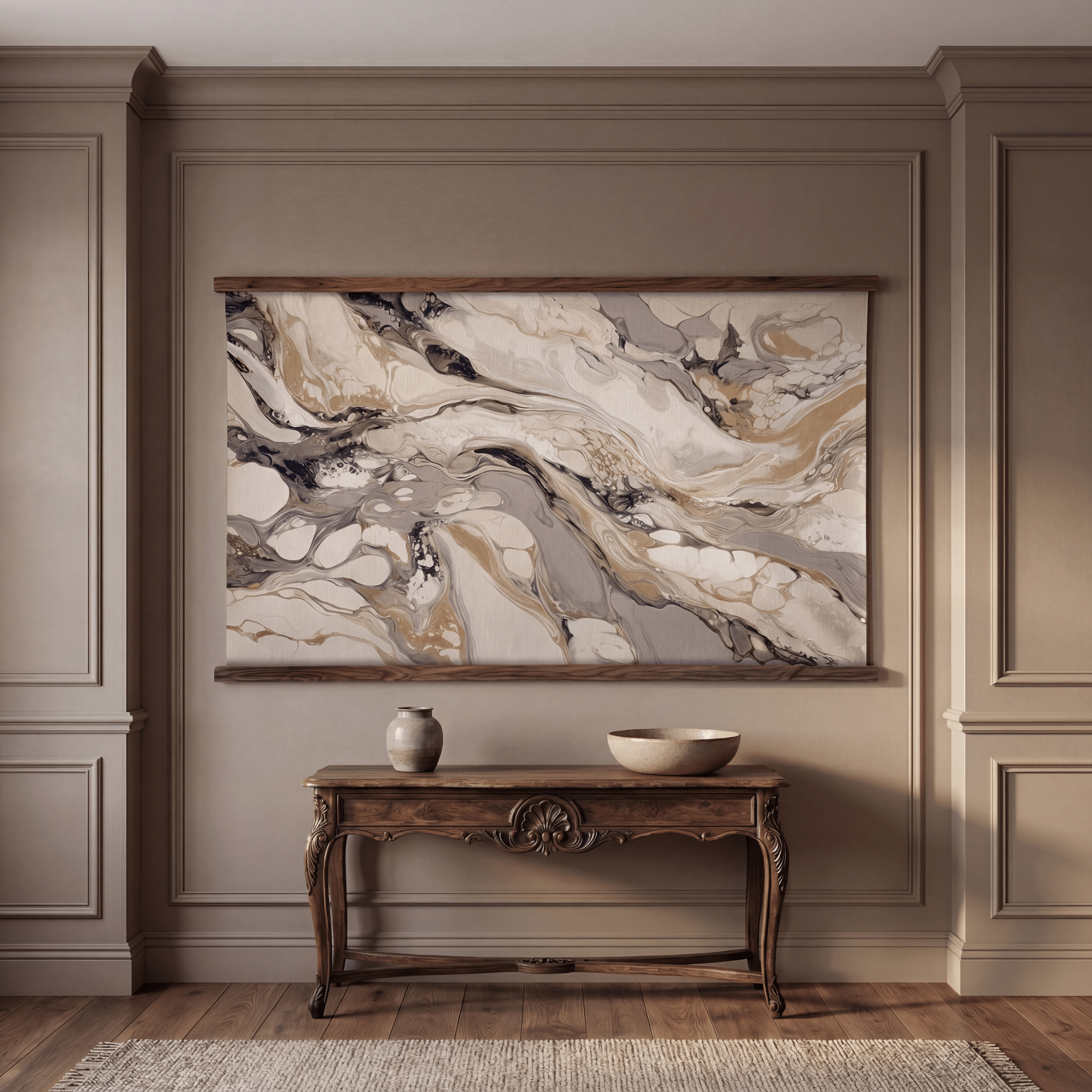 Ivory Drift - Tapestry - Painted Paper