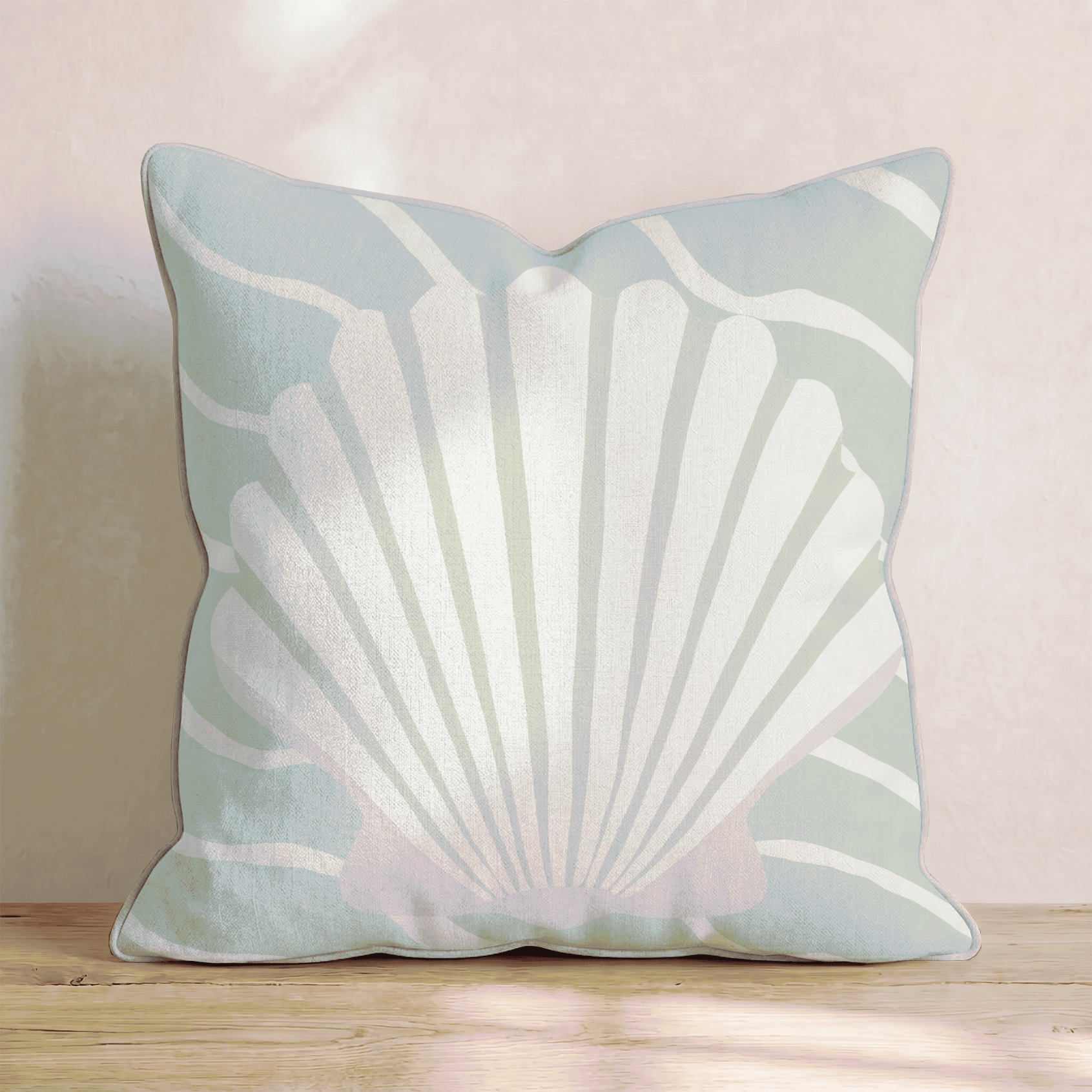 Ivory Shell Throw Pillow - Benton Lane Home - Hillcroft Home