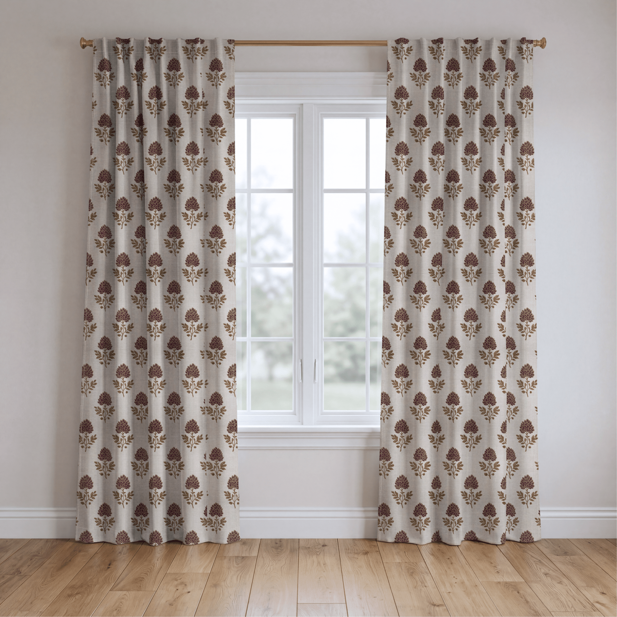 Ivy Blooms - Drapery - Benton Lane Home - Lemon Park