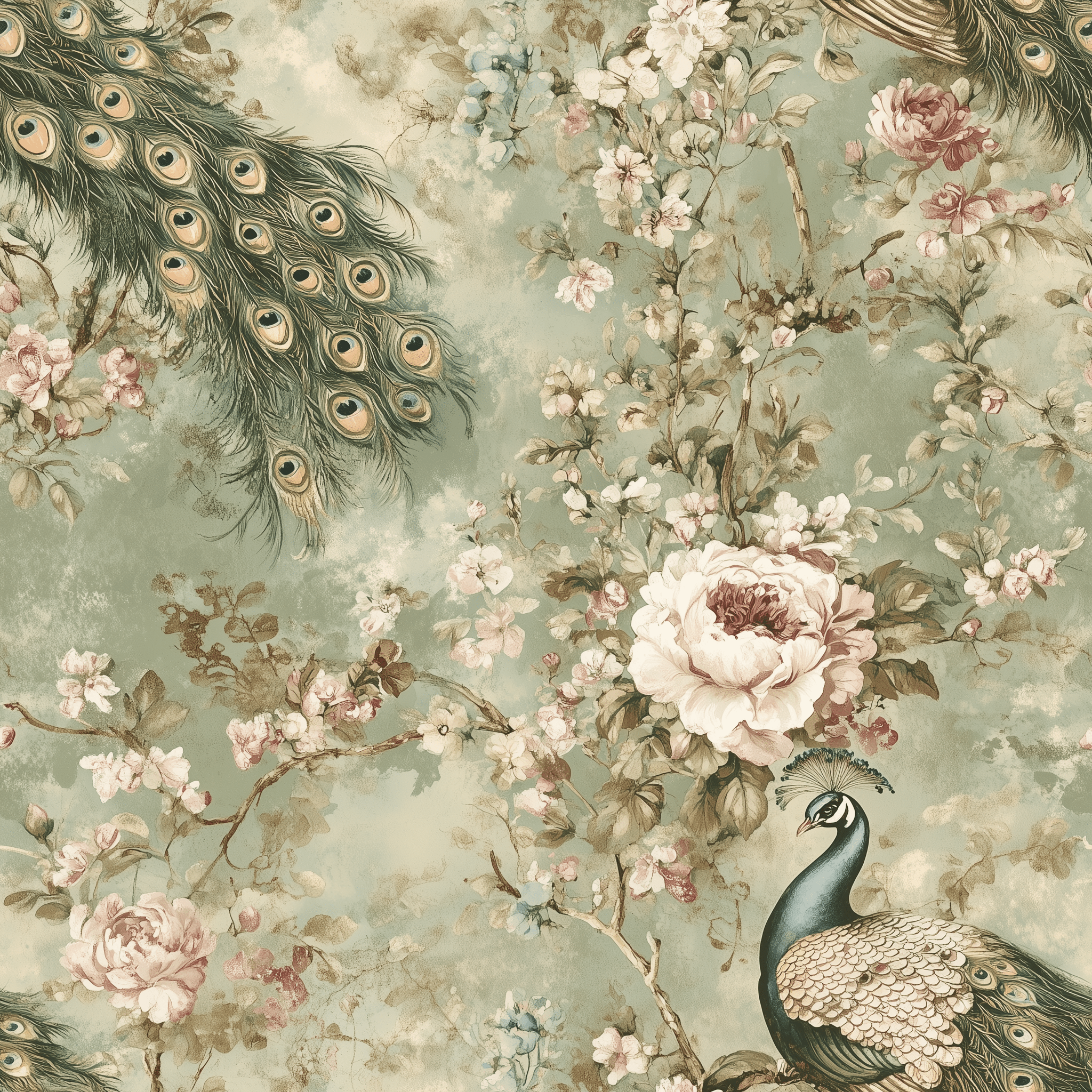 Jacintha Wallpaper - Painted Paper