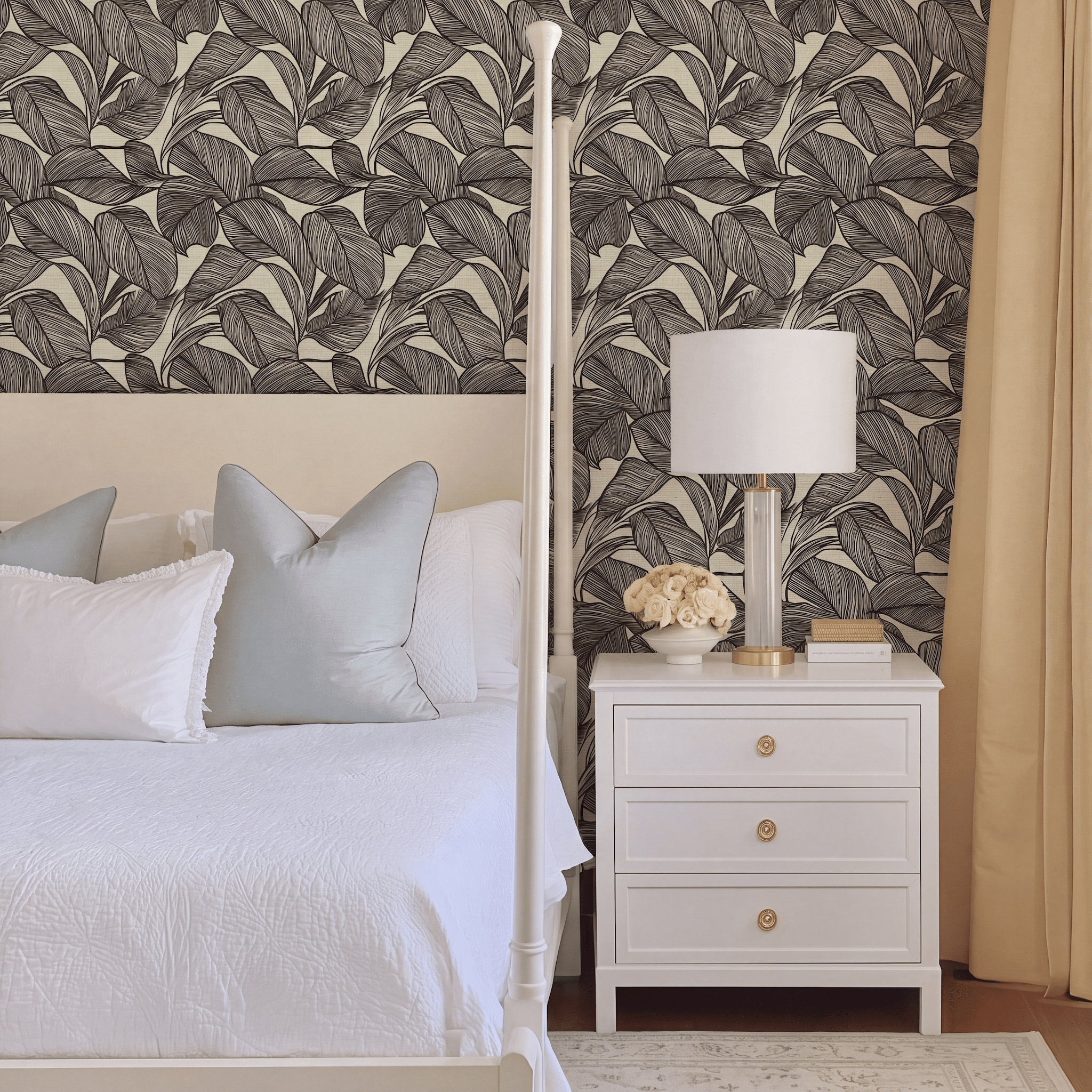 Jazzy Faux Grasscloth Wallpaper - Lemon Park
