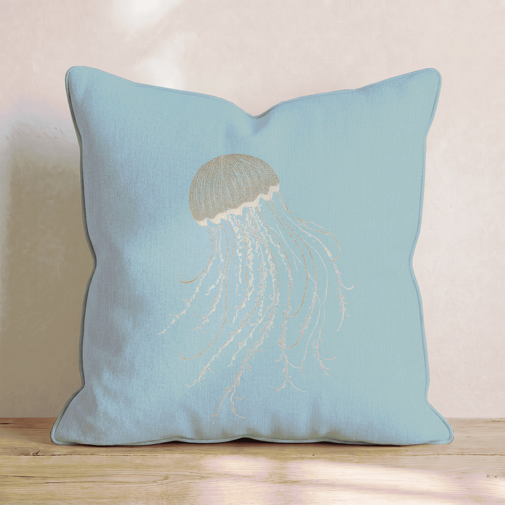 Jellyfish Float Throw Pillow - Benton Lane Home - Hillcroft Home