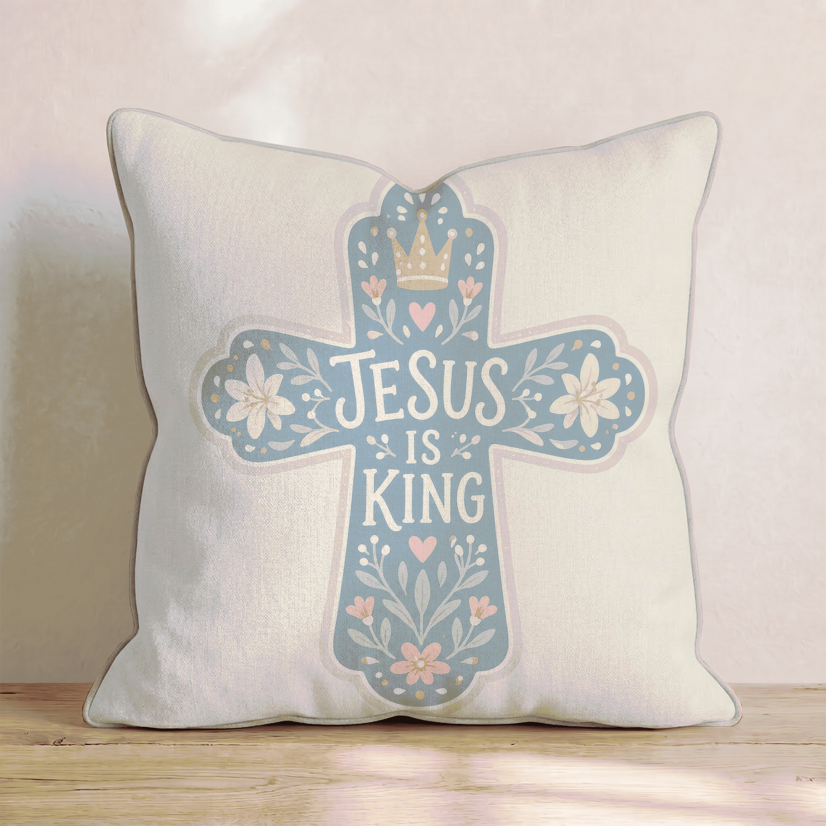 Jesus is King Throw Pillow - Benton Lane Home - Hillcroft Home