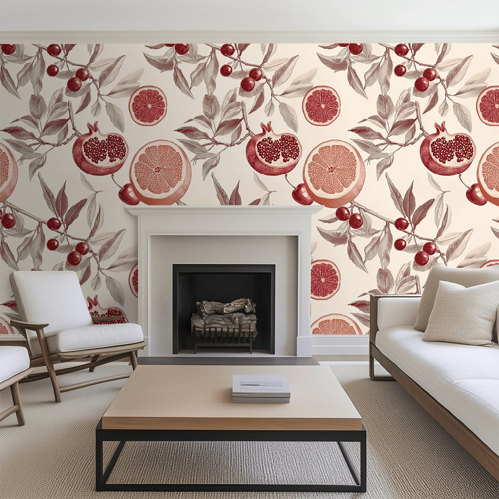 Juicy Fruits Wallpaper - Benton Lane Home - Painted Paper