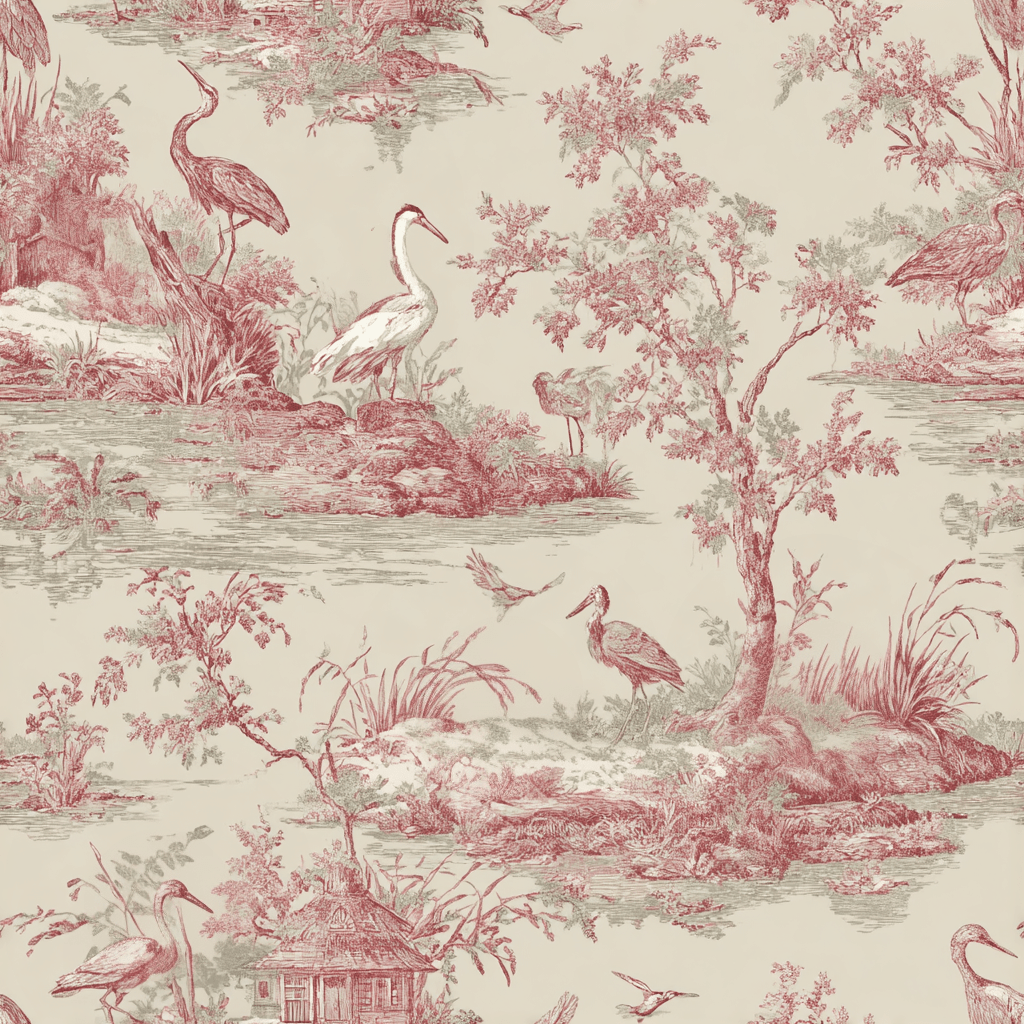 Julianne Toile Wallpaper - Painted Paper