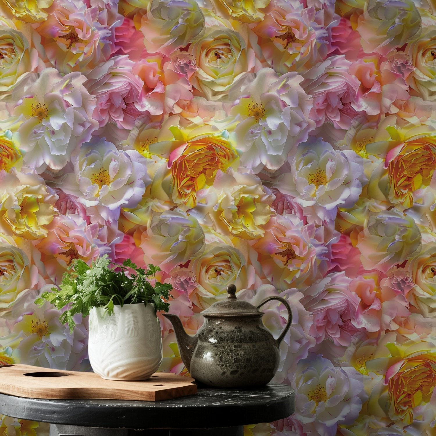 Juliet Floral Wallpaper - Benton Lane Home - Painted Paper