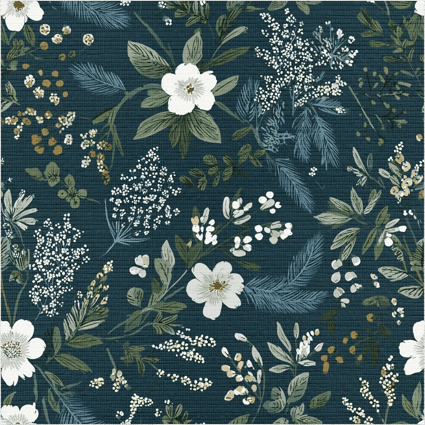 June Blossom Faux Grasscloth Wallpaper - Benton Lane Home - Painted Paper