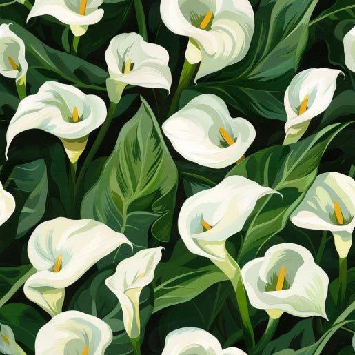 June Calla Lily Wallpaper - Benton Lane Home - Painted Paper