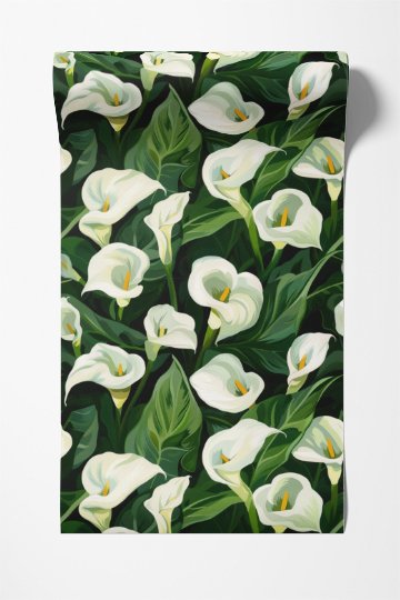 June Calla Lily Wallpaper - Painted Paper