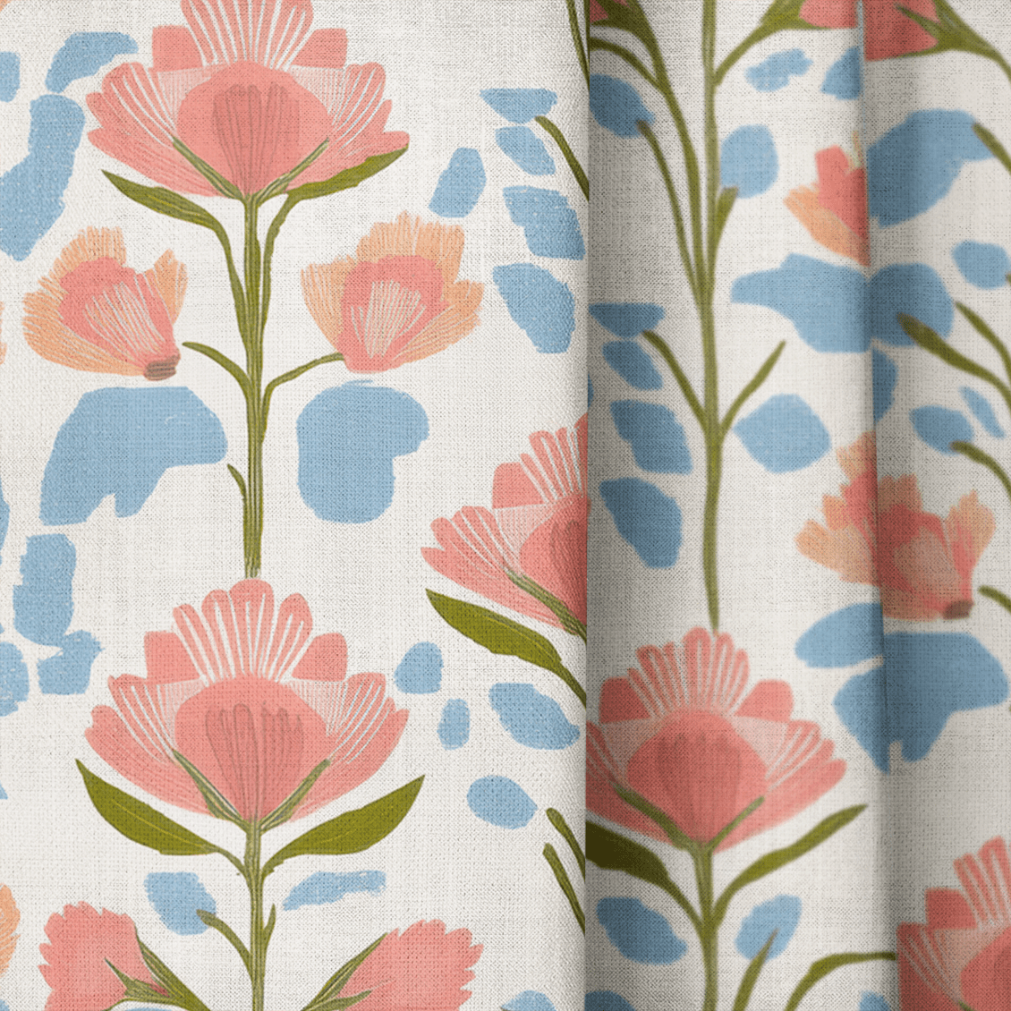 June In Bloom - Drapery - Benton Lane Home - Lemon Park