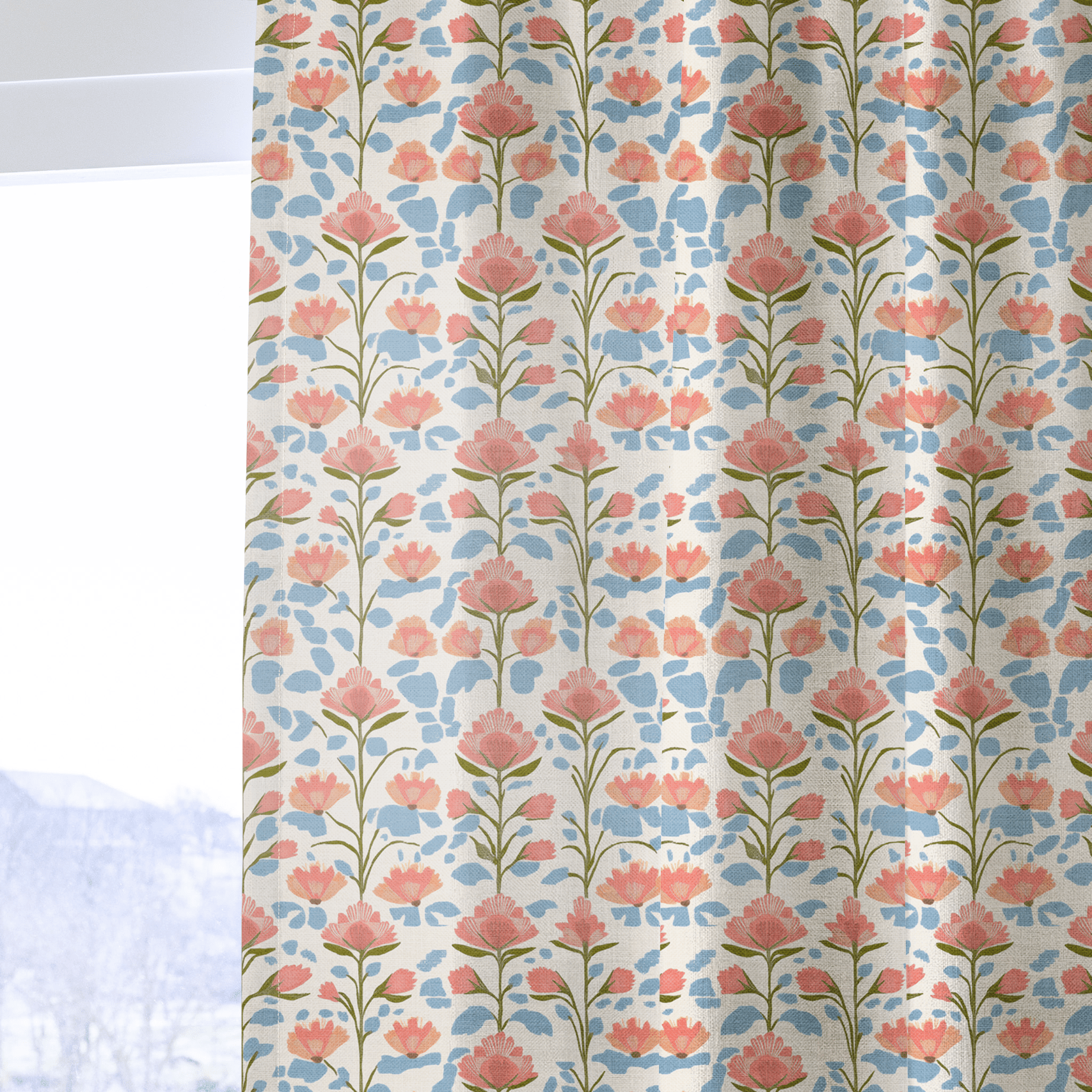 June In Bloom - Drapery - Benton Lane Home - Lemon Park