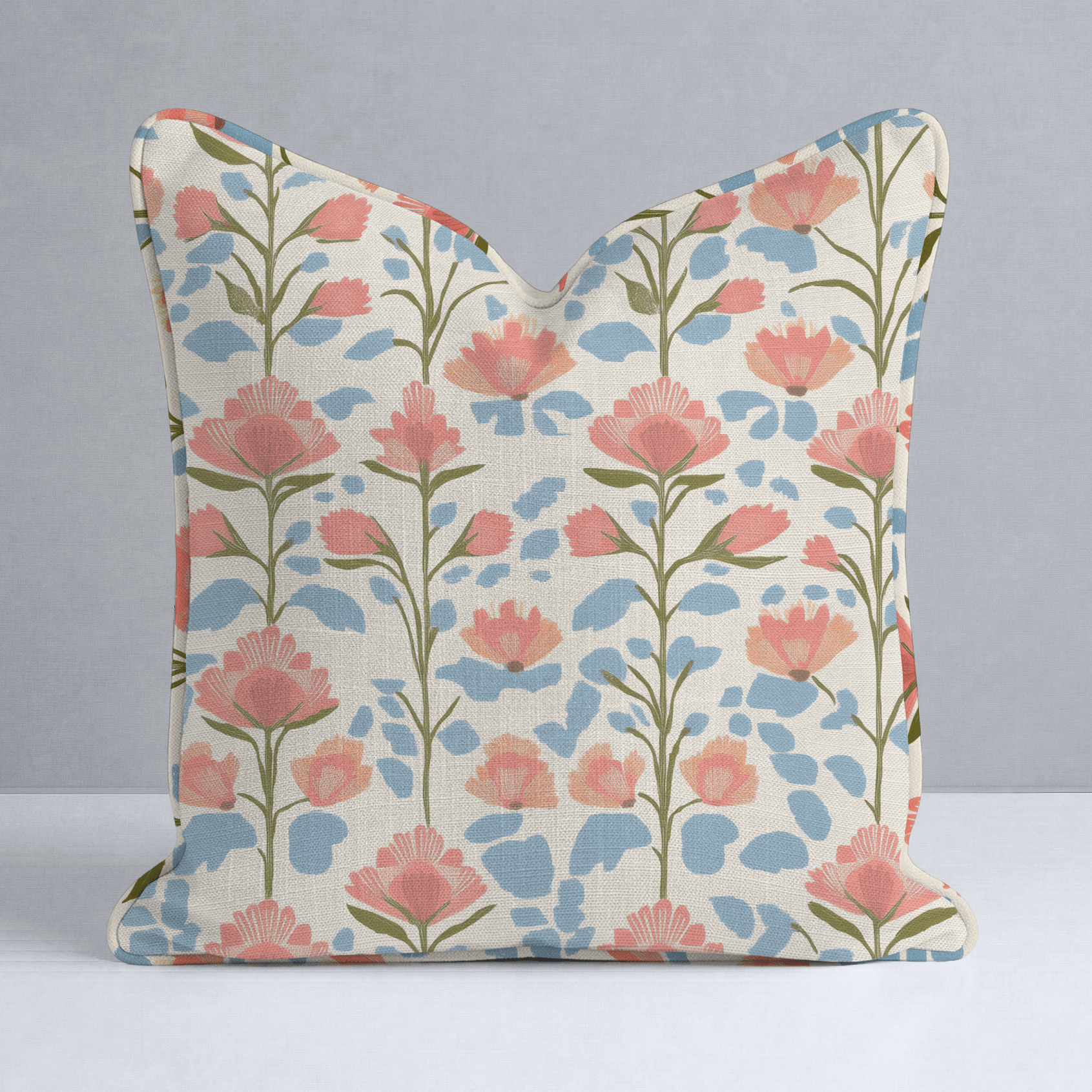 June In Bloom Throw Pillow - Lemon Park