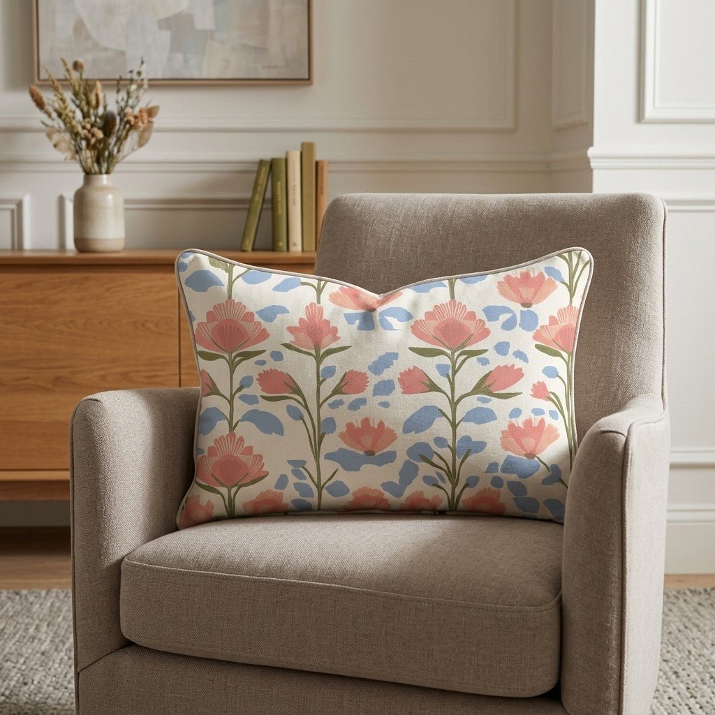 June In Bloom Throw Pillow - Benton Lane Home - Lemon Park