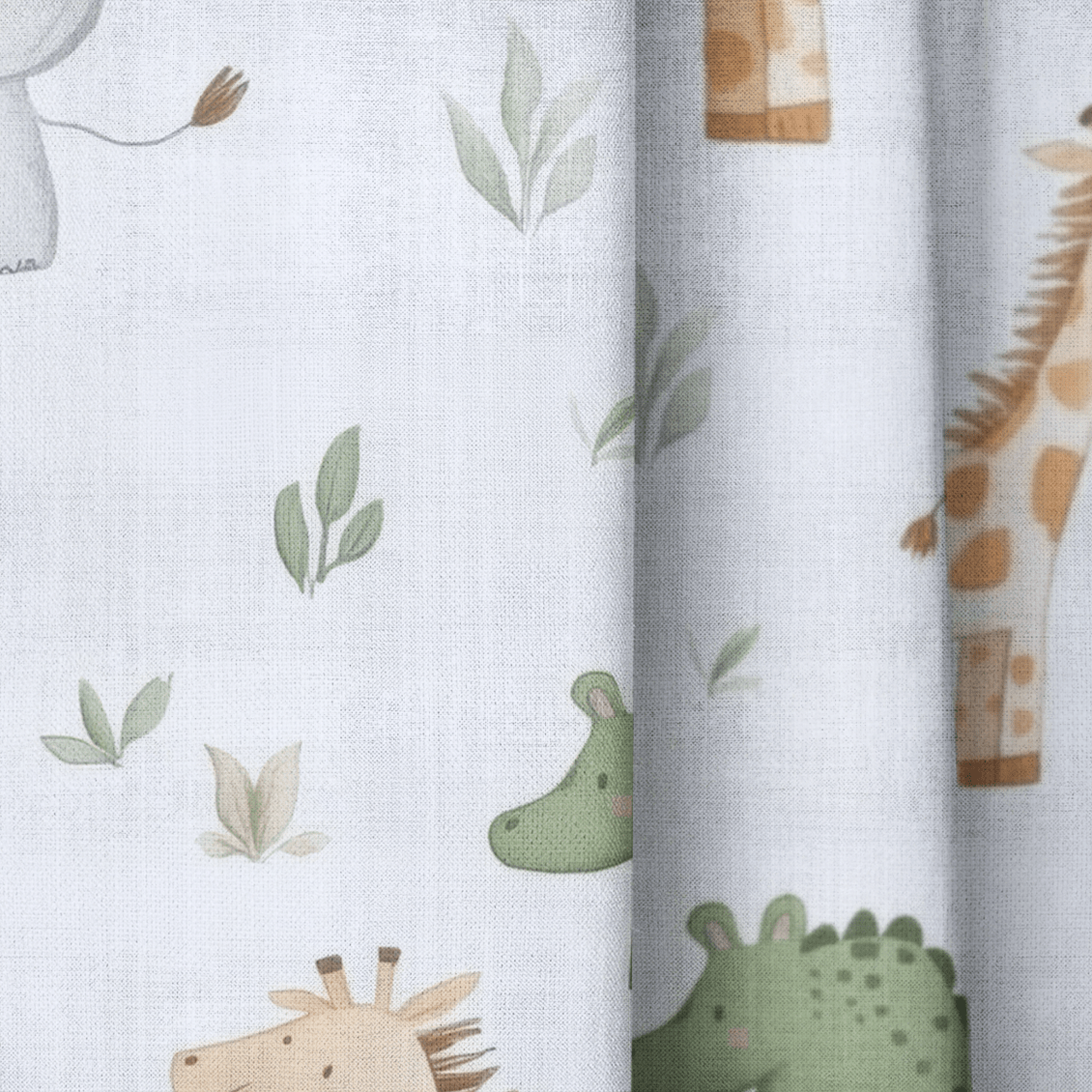 Jungle Friends - Drapery - Lemon Park