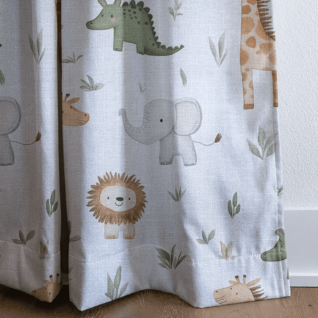 Jungle Friends - Drapery - Benton Lane Home - Lemon Park